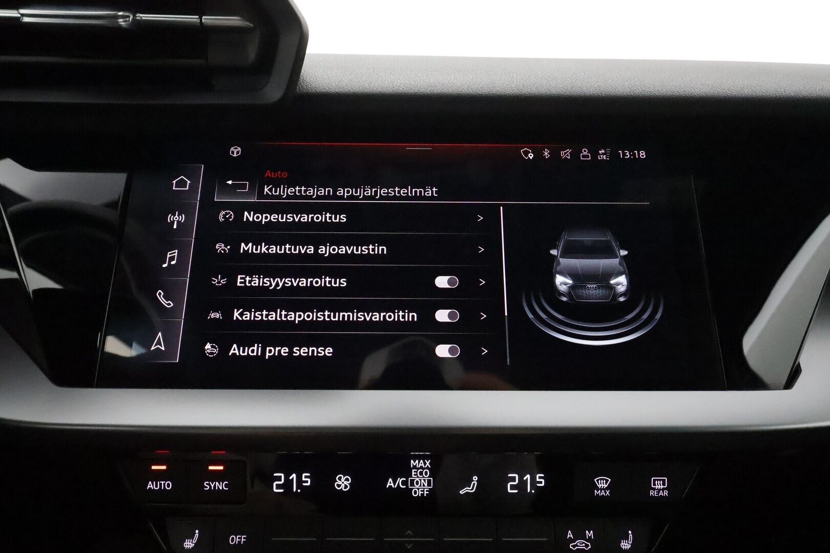 Audi A3 2021 Sedan Business 1,0 TFSI 85 kW S tronic **Adapt. vakkari / B&O / Webasto / Digimittaristo / Sporttipenkit / Apple&Android** - * Suomi-auto / 2x Renkaat & Vanteet *