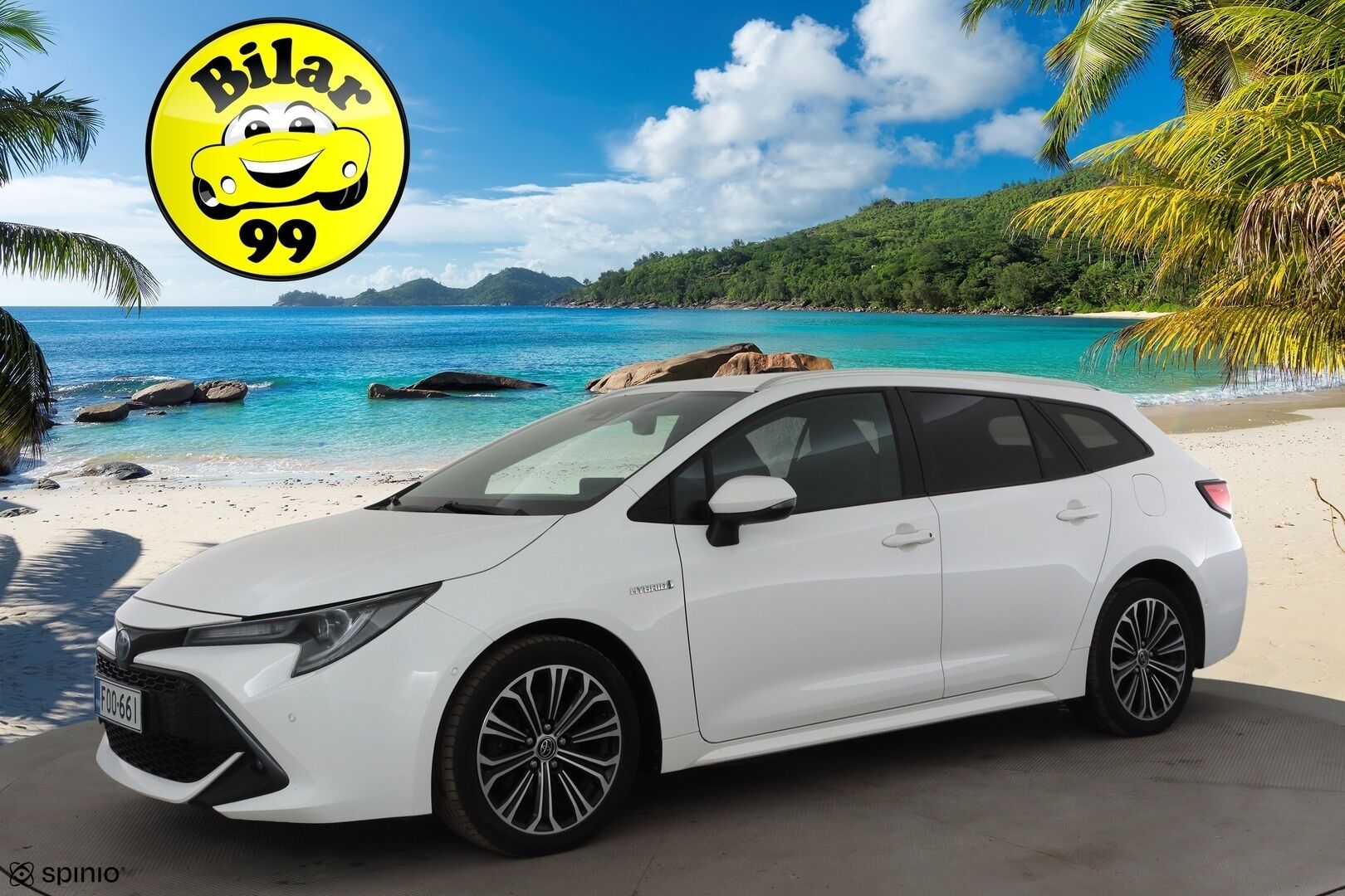 Toyota Corolla 2019 Touring Sports 2,0 Hybrid Style * ACC / P.kamera / Lohko+Sisä / Sähköluukku / KeylessGo / Ratinlämmitin * - Kahdet renkaat aluvanteilla / Merkkihuollettu - HULLUT AVAJAISHULINAT KORKOTARJOUS 3,29 %