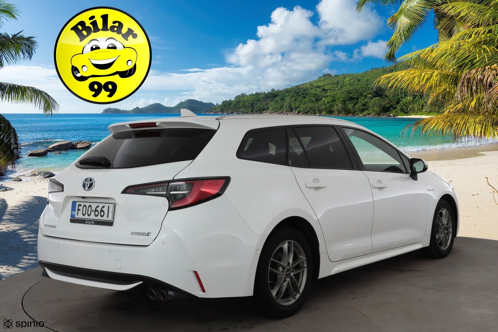 Toyota Corolla 2019 Touring Sports 2,0 Hybrid Style * ACC / P.kamera / Lohko+Sisä / Sähköluukku / KeylessGo / Ratinlämmitin * - Kahdet renkaat aluvanteilla / Merkkihuollettu