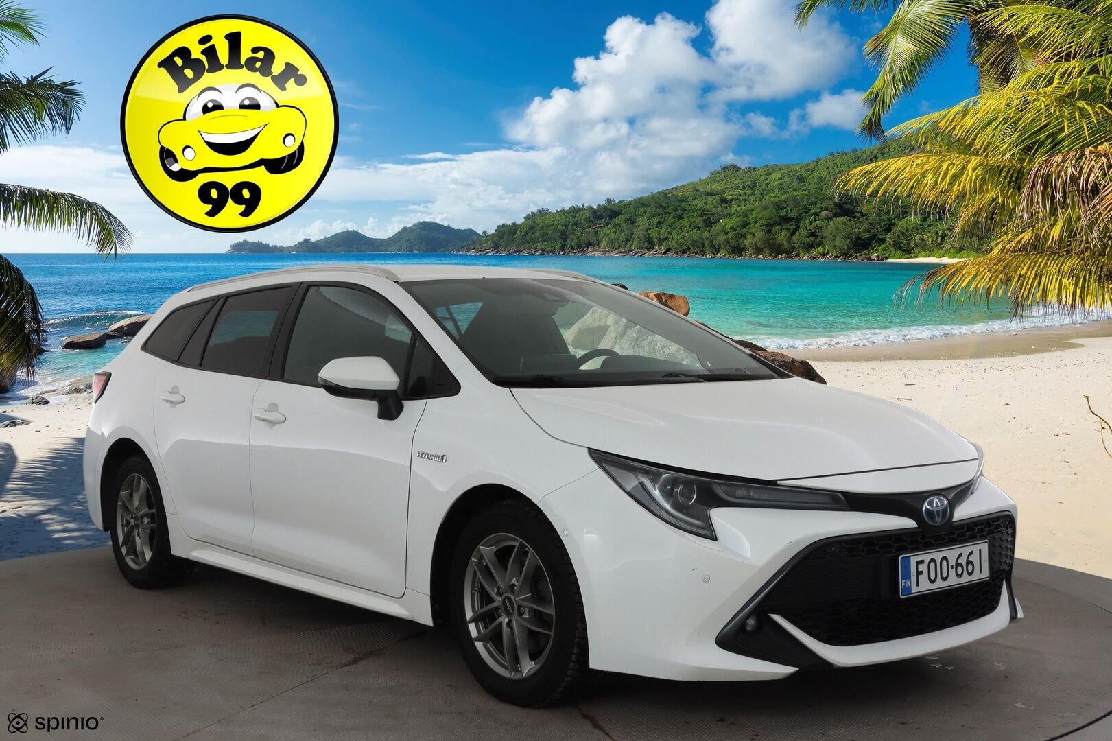 Toyota Corolla 2019 Touring Sports 2,0 Hybrid Style * ACC / P.kamera / Lohko+Sisä / Sähköluukku / KeylessGo / Ratinlämmitin * - Kahdet renkaat aluvanteilla / Merkkihuollettu