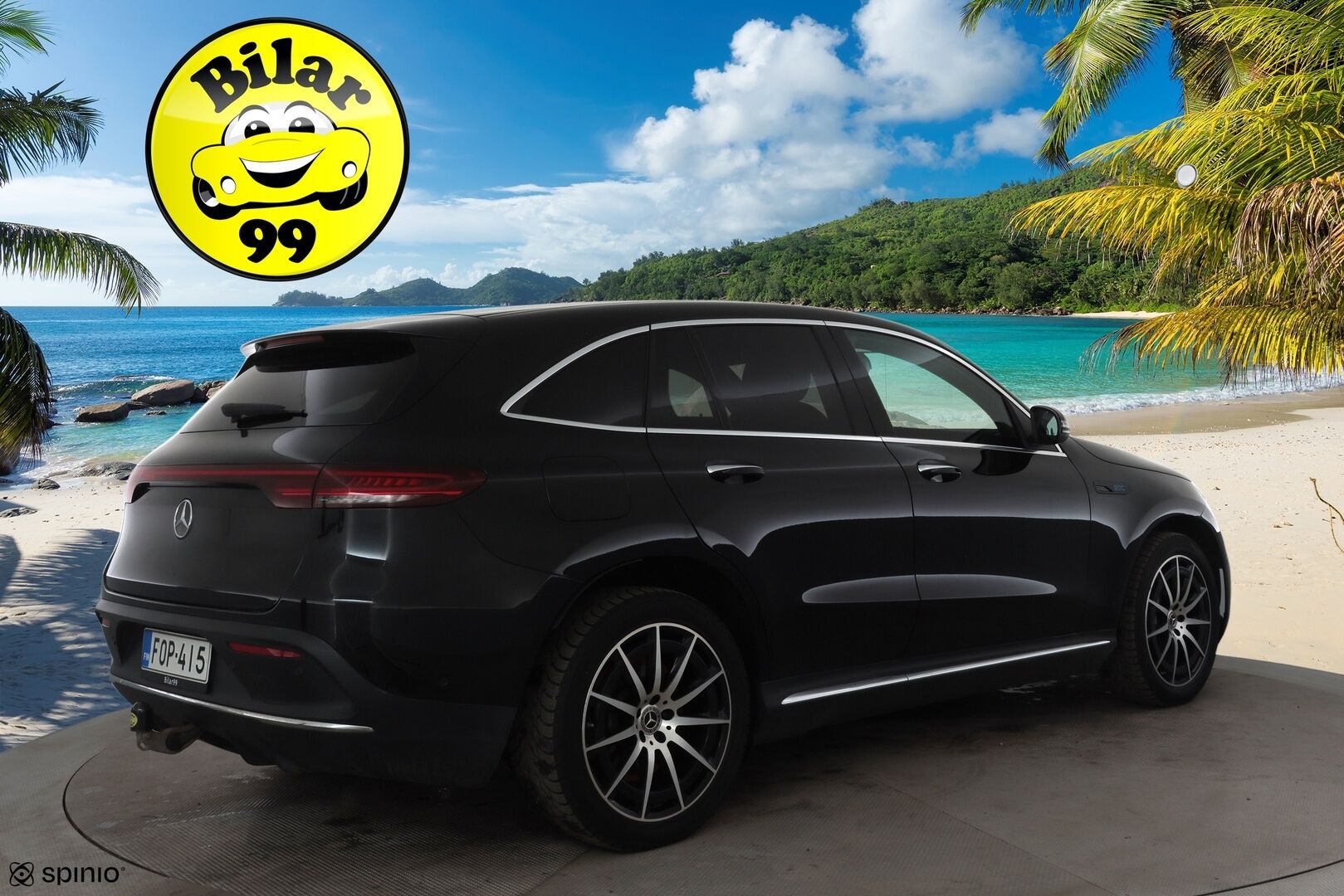 Mercedes-Benz EQC 2021 400 4MATIC Business AMG * Koukku / Distronic+ / Widescreen / LED / P.Kamera / Sportpenkit * - Akku kuntotarkastettu 96.4% / Suomi-auto / 2x Latauskaapelit / Kahdet OEM vanteet