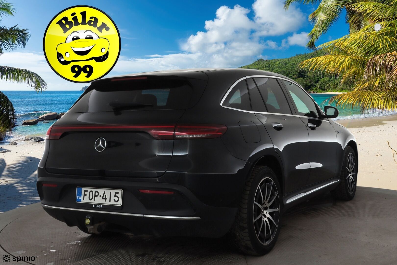 Mercedes-Benz EQC 2021 400 4MATIC Business AMG * Koukku / Distronic+ / Widescreen / LED / P.Kamera / Sportpenkit * - Akku kuntotarkastettu 96.4% / Suomi-auto / 2x Latauskaapelit / Kahdet OEM vanteet