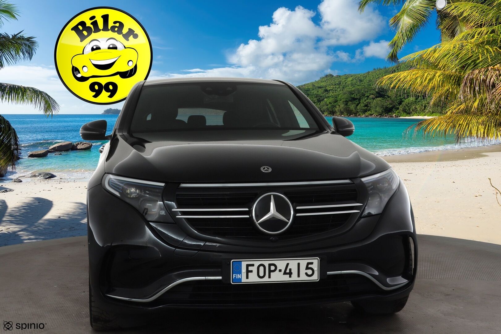 Mercedes-Benz EQC 2021 400 4MATIC Business AMG * Koukku / Distronic+ / Widescreen / LED / P.Kamera / Sportpenkit * - Akku kuntotarkastettu 96.4% / Suomi-auto / 2x Latauskaapelit / Kahdet OEM vanteet