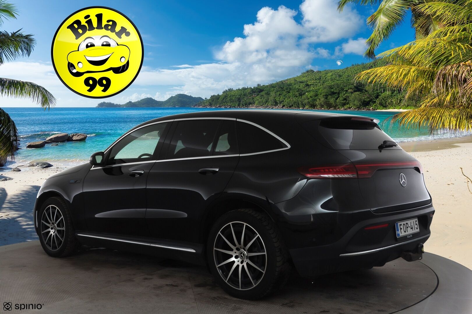 Mercedes-Benz EQC 2021 400 4MATIC Business AMG * Koukku / Distronic+ / Widescreen / LED / P.Kamera / Sportpenkit * - Akku kuntotarkastettu 96.4% / Suomi-auto / 2x Latauskaapelit / Kahdet OEM vanteet