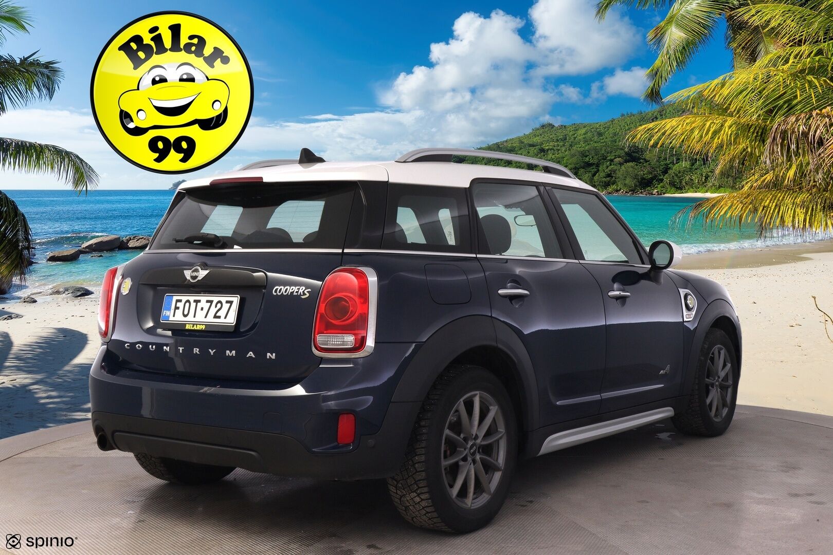 Mini Countryman 2018 Cooper SE ALL4 *Navi / P.tutkat / Vakkari / 2x Renkaat ja vanteet / Ambient light* - Hyvä huoltohistoria / Juuri huollettu