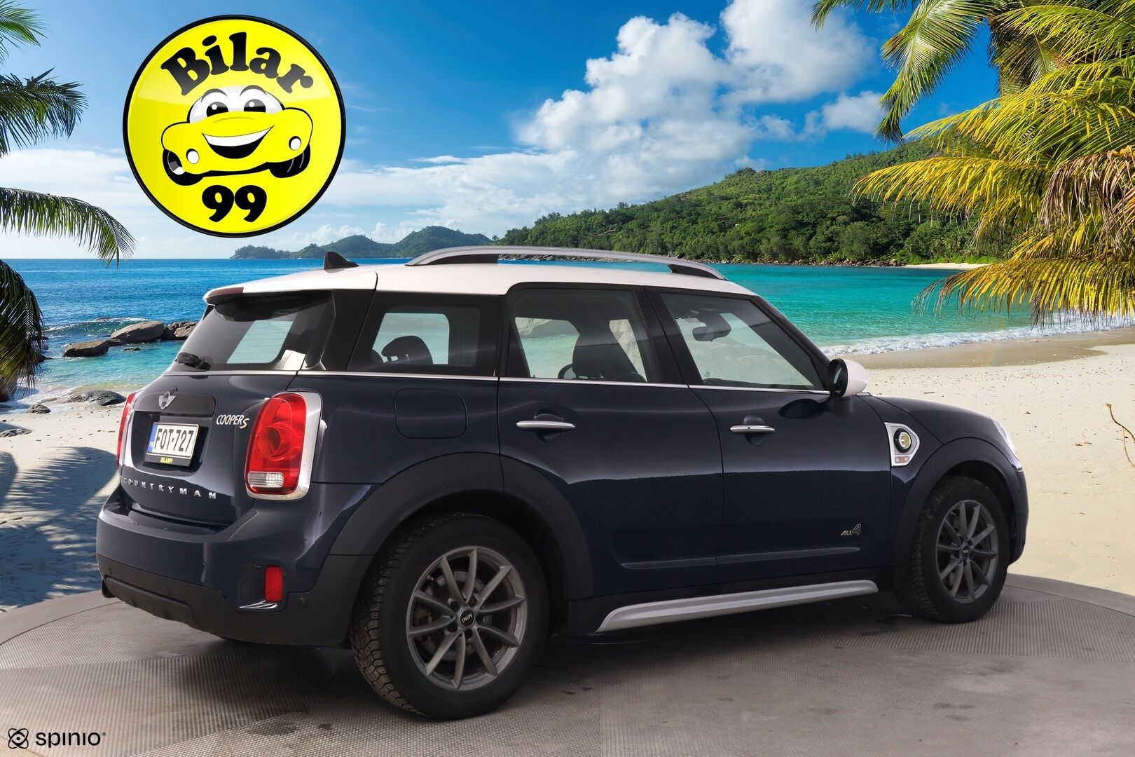 Mini Countryman 2018 Cooper SE ALL4 *Navi / P.tutkat / Vakkari / 2x Renkaat ja vanteet / Ambient light* - Hyvä huoltohistoria / Juuri huollettu