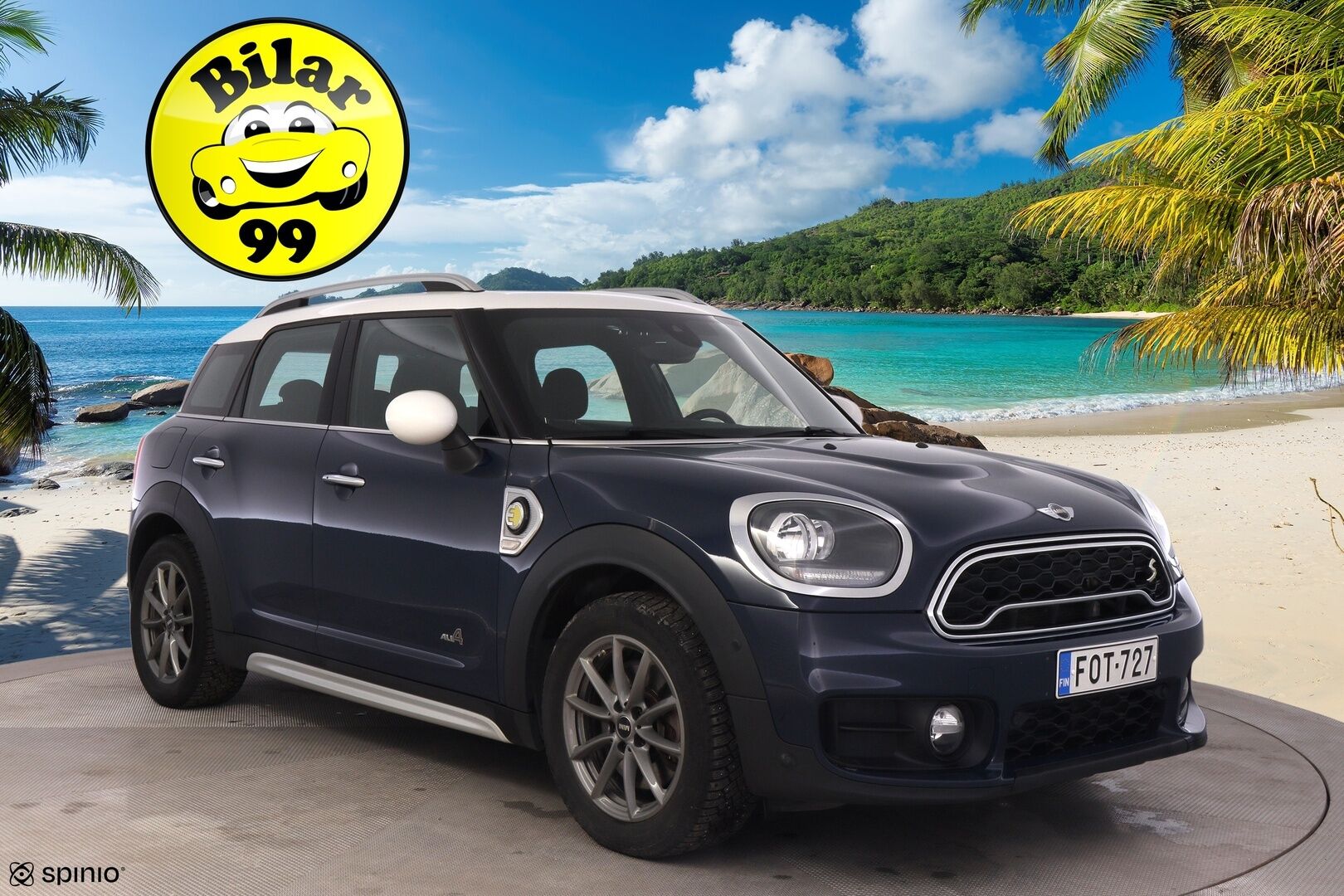 Mini Countryman 2018 Cooper SE ALL4 *Navi / P.tutkat / Vakkari / 2x Renkaat ja vanteet / Ambient light* - Hyvä huoltohistoria / Juuri huollettu