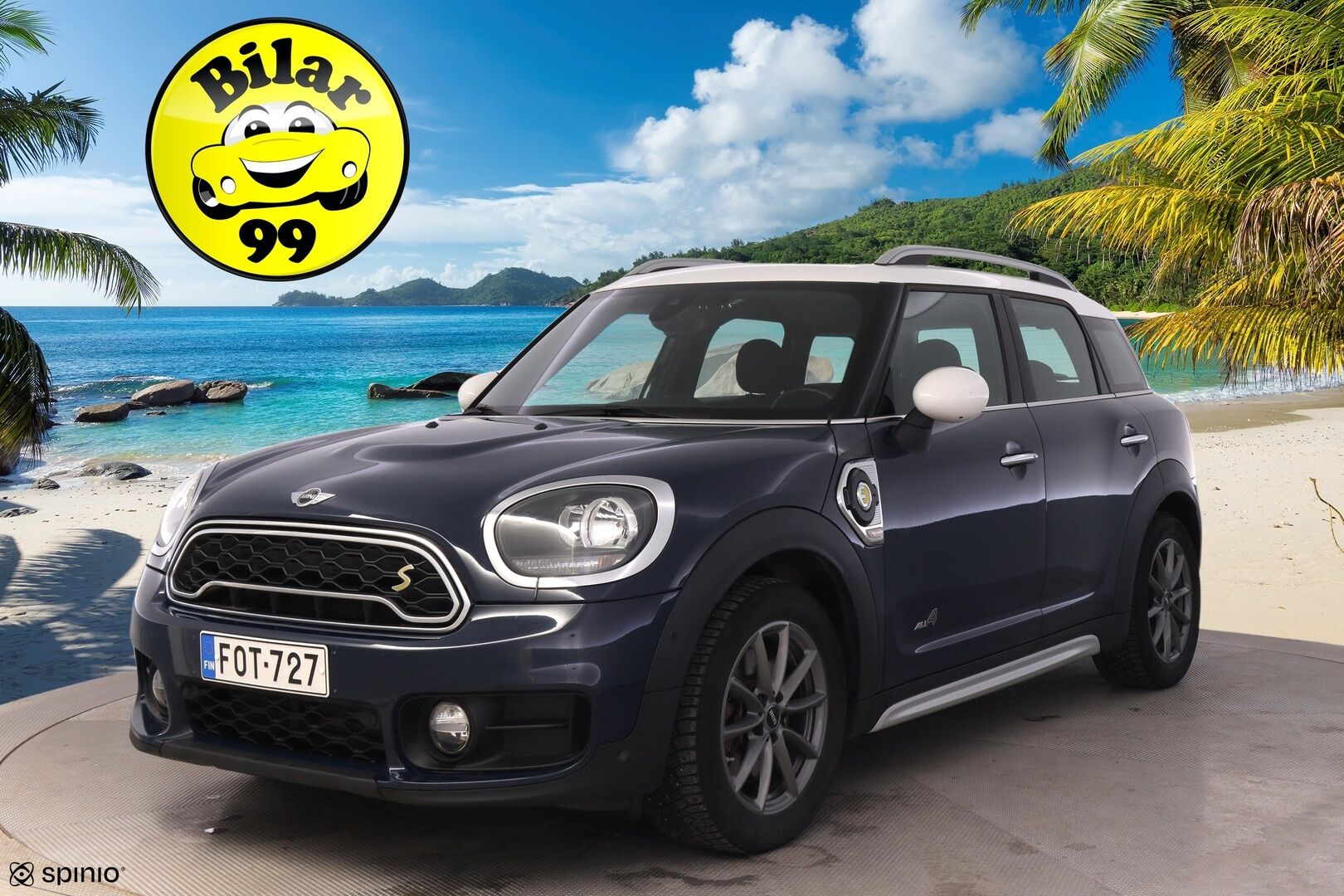 Mini Countryman 2018 Cooper SE ALL4 *Navi / P.tutkat / Vakkari / 2x Renkaat ja vanteet / Ambient light* - Hyvä huoltohistoria / Juuri huollettu