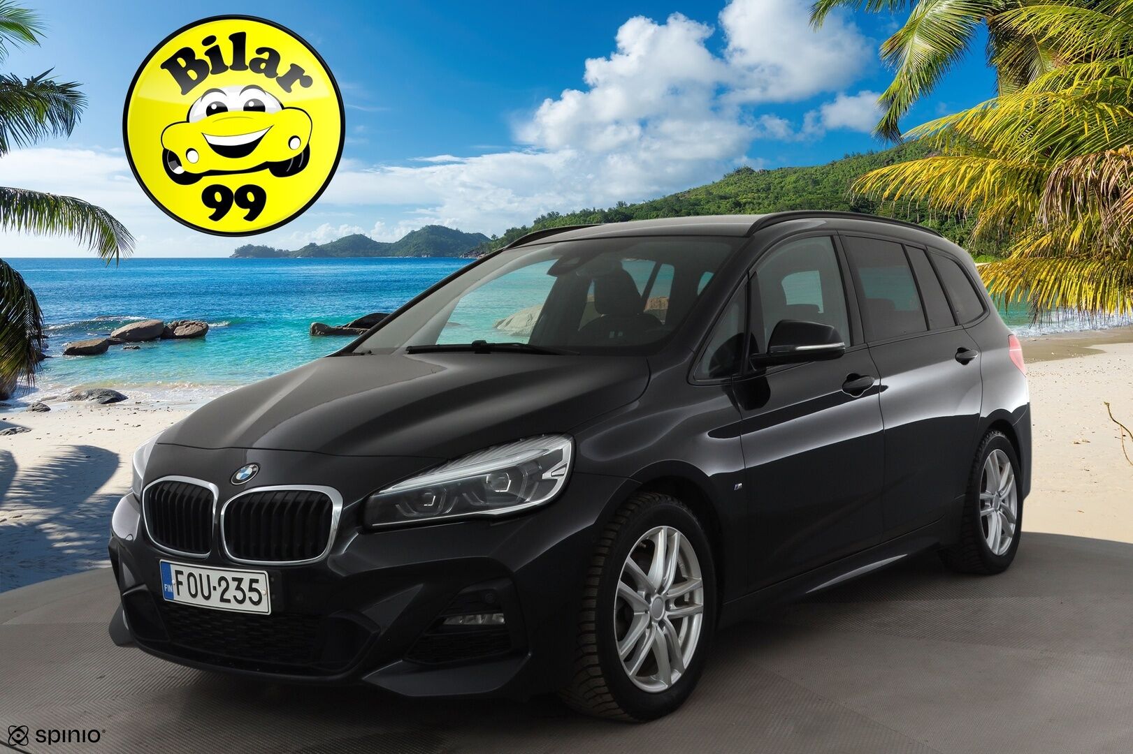 BMW 218 2021 F46 Gran Tourer 218i A Business M Sport * Puolinahkasisusta / Vakkari / Peruutustutkat / Navi / LED / Sähkökontti! - 1.Om Suomi-auto / Kahdet renkaat aluvanteilla / Merkkihuollettu