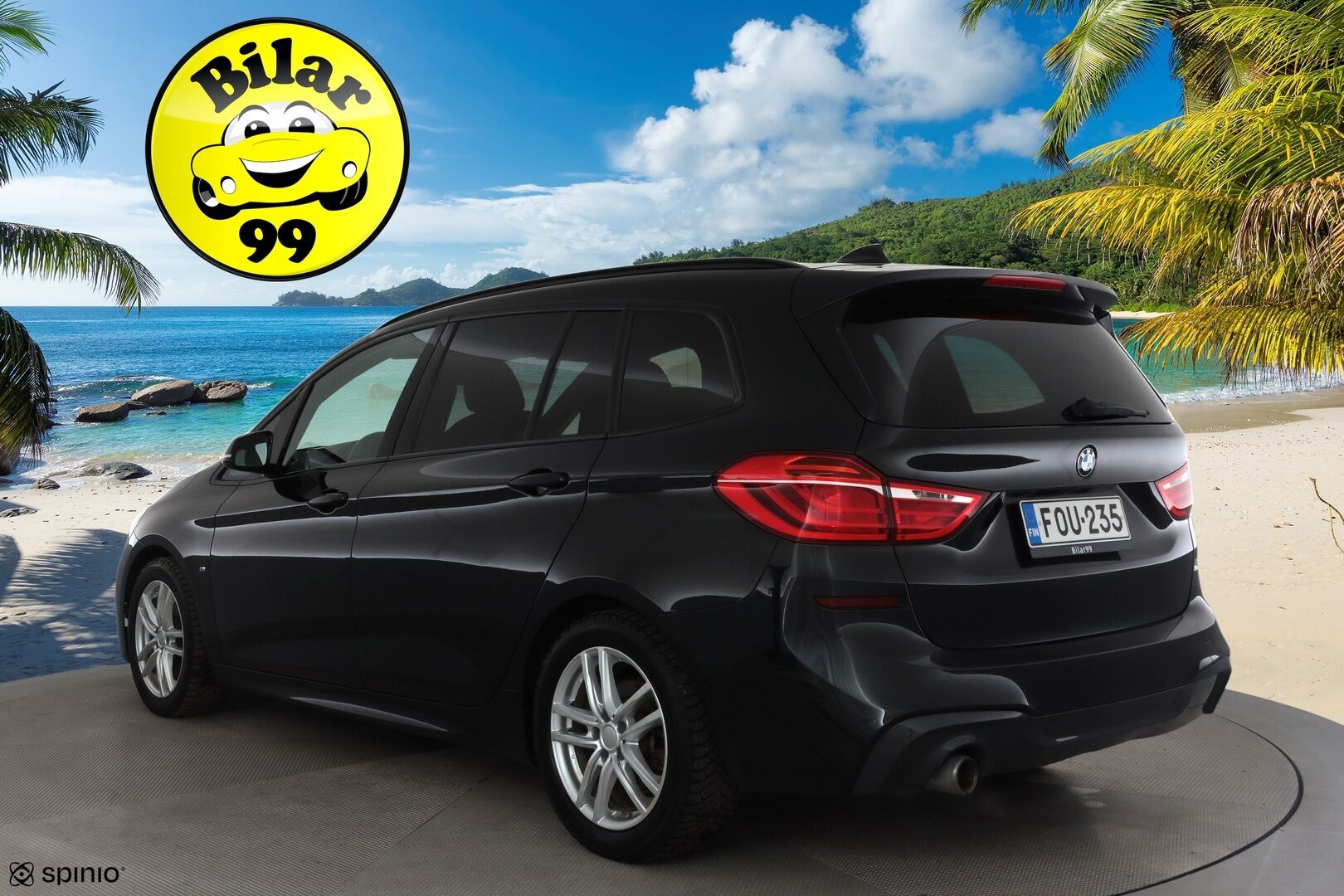 BMW 218 2021 F46 Gran Tourer 218i A Business M Sport * Puolinahkasisusta / Vakkari / Peruutustutkat / Navi / LED / Sähkökontti! - 1.Om Suomi-auto / Kahdet renkaat aluvanteilla / Merkkihuollettu