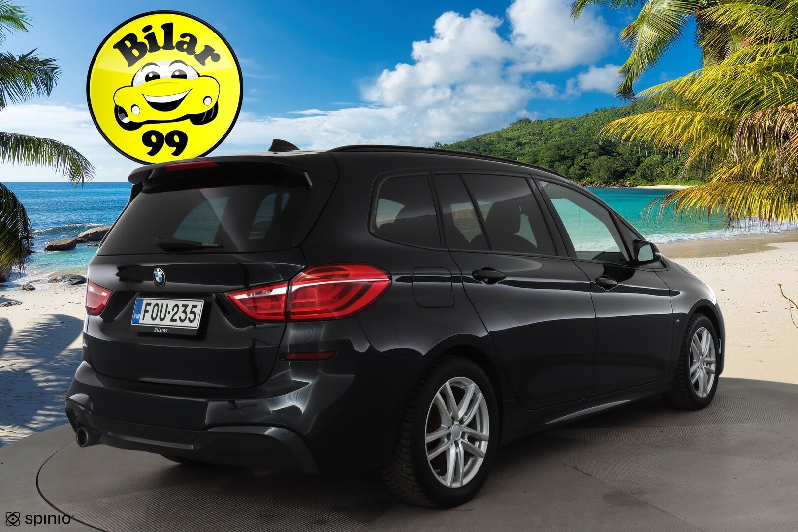 BMW 218 2021 F46 Gran Tourer 218i A Business M Sport * Puolinahkasisusta / Vakkari / Peruutustutkat / Navi / LED / Sähkökontti! - 1.Om Suomi-auto / Kahdet renkaat aluvanteilla / Merkkihuollettu