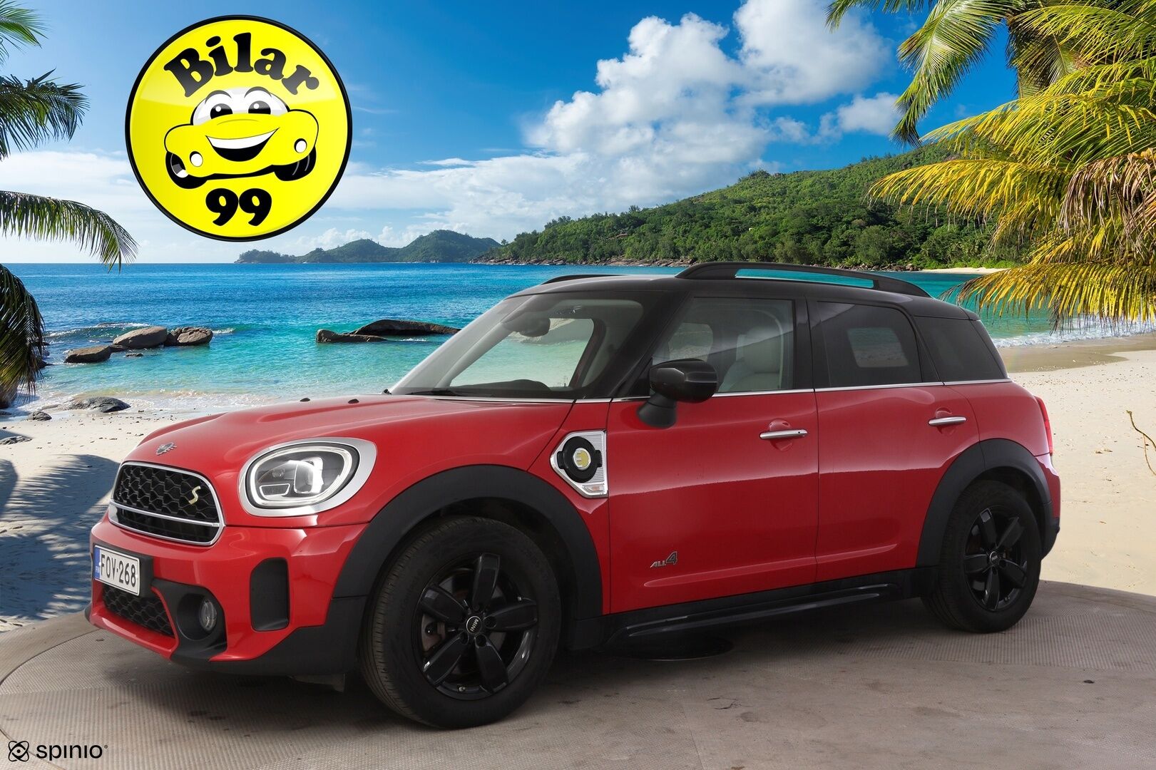 Mini Countryman 2022 Cooper SE ALL4 Experience **LED-valot / P.kamera / Sporttinahat / Navi / Digimittaristo** - * 1-om Suomi-auto / 2x Latauskaapelit / Kahdet Renkaat / Soh 97,4% *