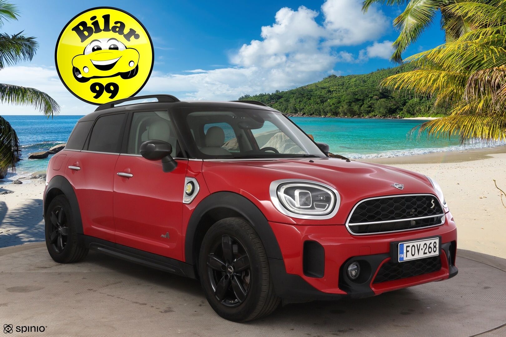 Mini Countryman 2022 Cooper SE ALL4 Experience **LED-valot / P.kamera / Sporttinahat / Navi / Digimittaristo** - * 1-om Suomi-auto / 2x Latauskaapelit / Kahdet Renkaat / Soh 97,4% *