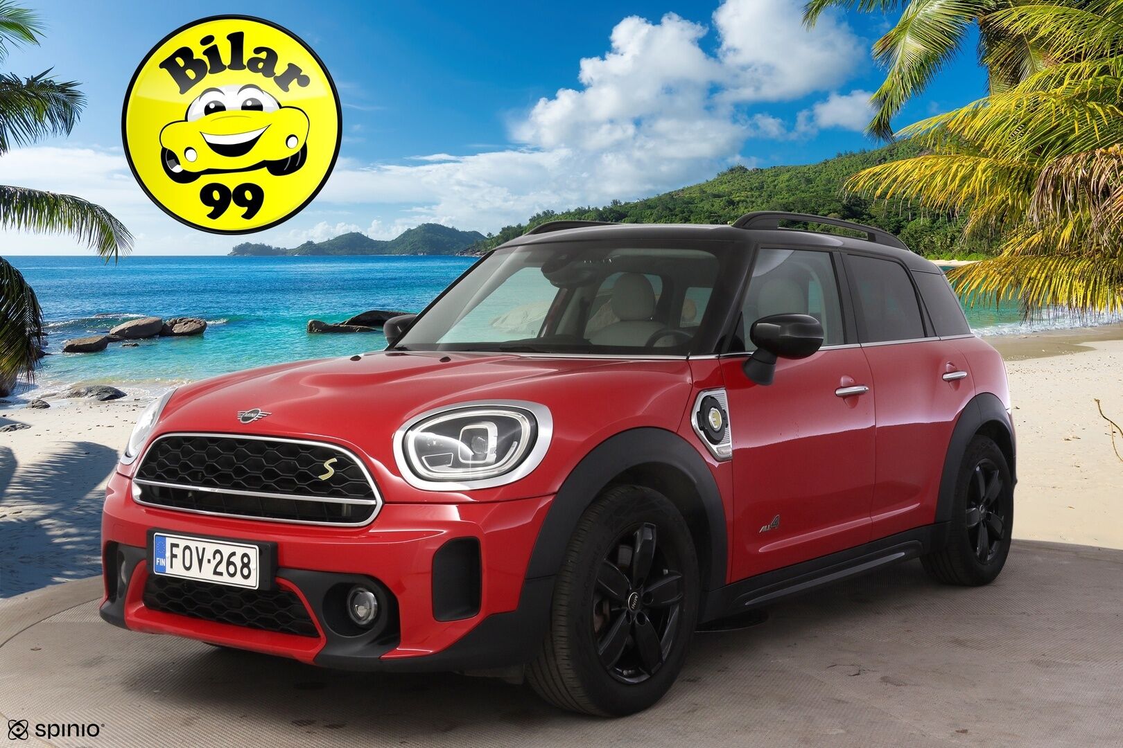 Mini Countryman 2022 Cooper SE ALL4 Experience **LED-valot / P.kamera / Sporttinahat / Navi / Digimittaristo** - * 1-om Suomi-auto / 2x Latauskaapelit / Kahdet Renkaat / Soh 97,4% *