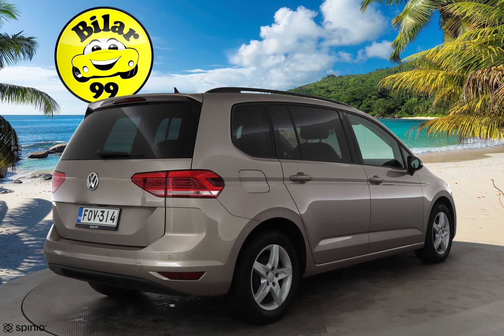 Volkswagen Touran 2019 Highline 1,6 TDI SCR 85 kW DSG * ACC / Webasto / LED / Panorama / Nahkaverhoilu / KEYLESS * - Kahdet renkaat - HULLUT JOULUT KORKOTARJOUS 2,49% 