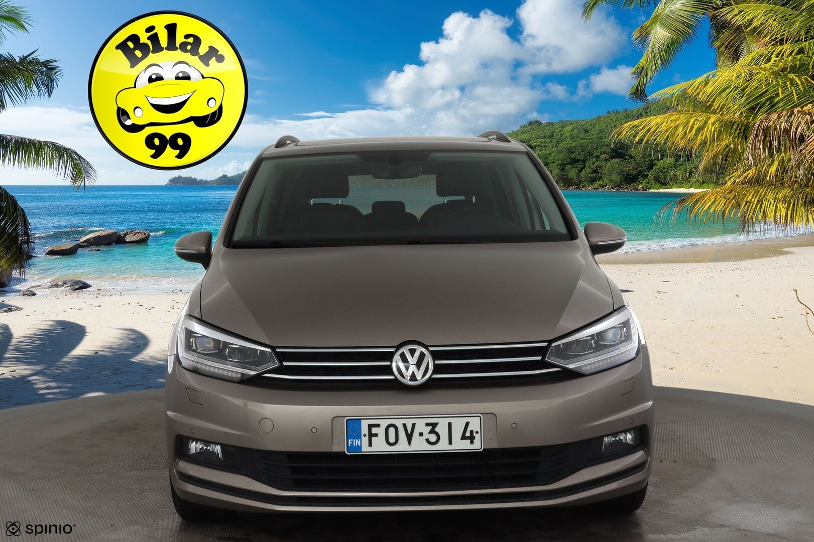 Volkswagen Touran 2019 Highline 1,6 TDI SCR 85 kW DSG * ACC / Webasto / LED / Panorama / Nahkaverhoilu / KEYLESS * - Kahdet renkaat - HULLUT JOULUT KORKOTARJOUS 2,49% 