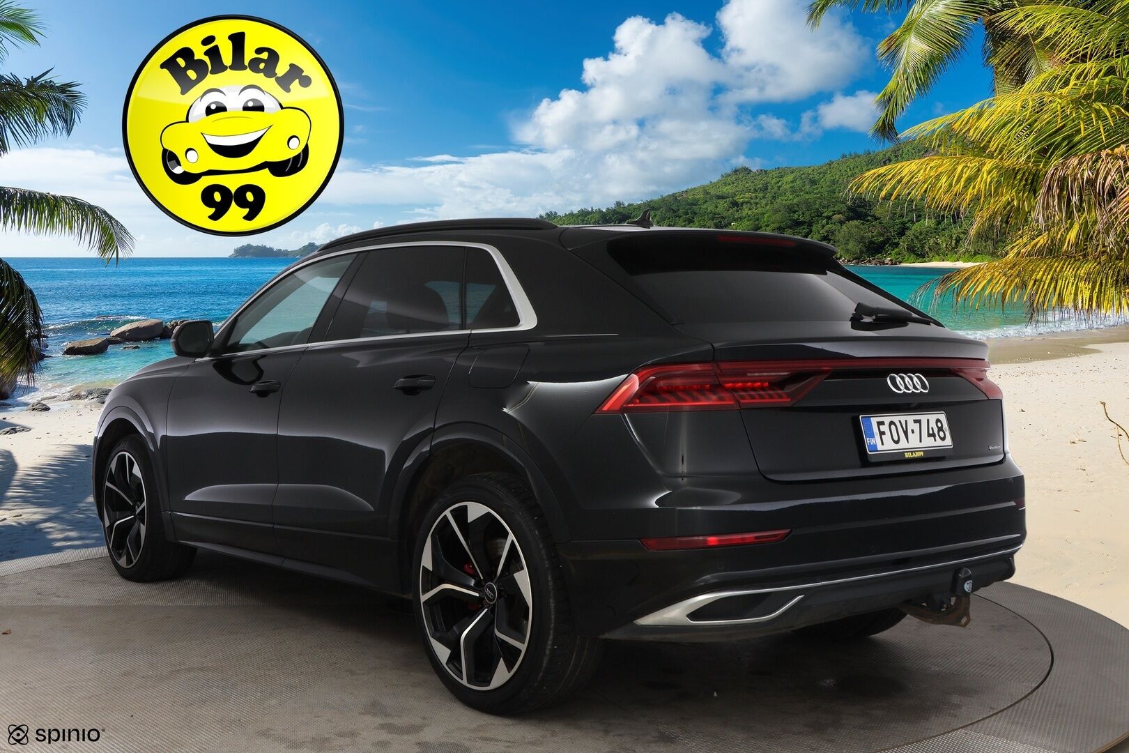 Audi Q8 2021 60 TFSI e 340 kW quattro tiptronic * Adapt.Vakkari / Ilma-Alusta / Nahkaiset Muistipenkit / Koukku / Peruutuskamera / - Audi Premium Sound / Merkkihuollettu / Juuri tullut Tampereelle!