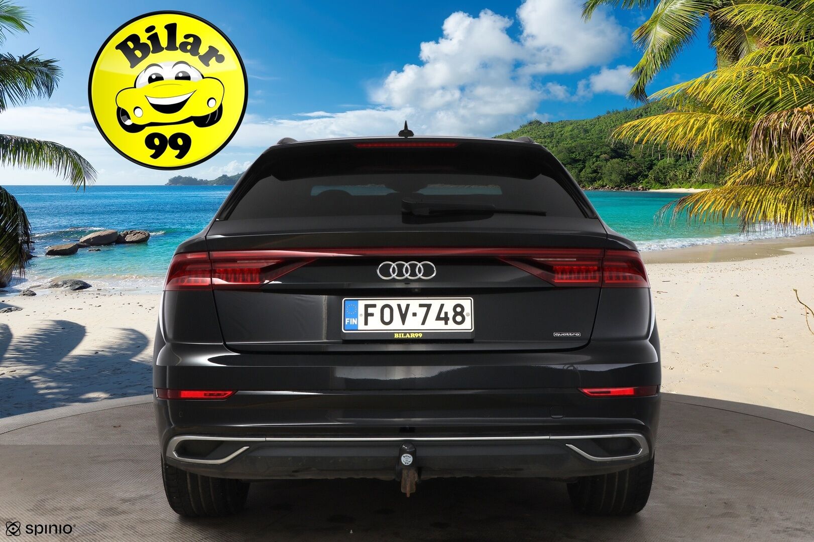 Audi Q8 2021 60 TFSI e 340 kW quattro tiptronic * Adapt.Vakkari / Ilma-Alusta / Nahkaiset Muistipenkit / Koukku / Peruutuskamera / - Audi Premium Sound / Merkkihuollettu / Juuri tullut Tampereelle!