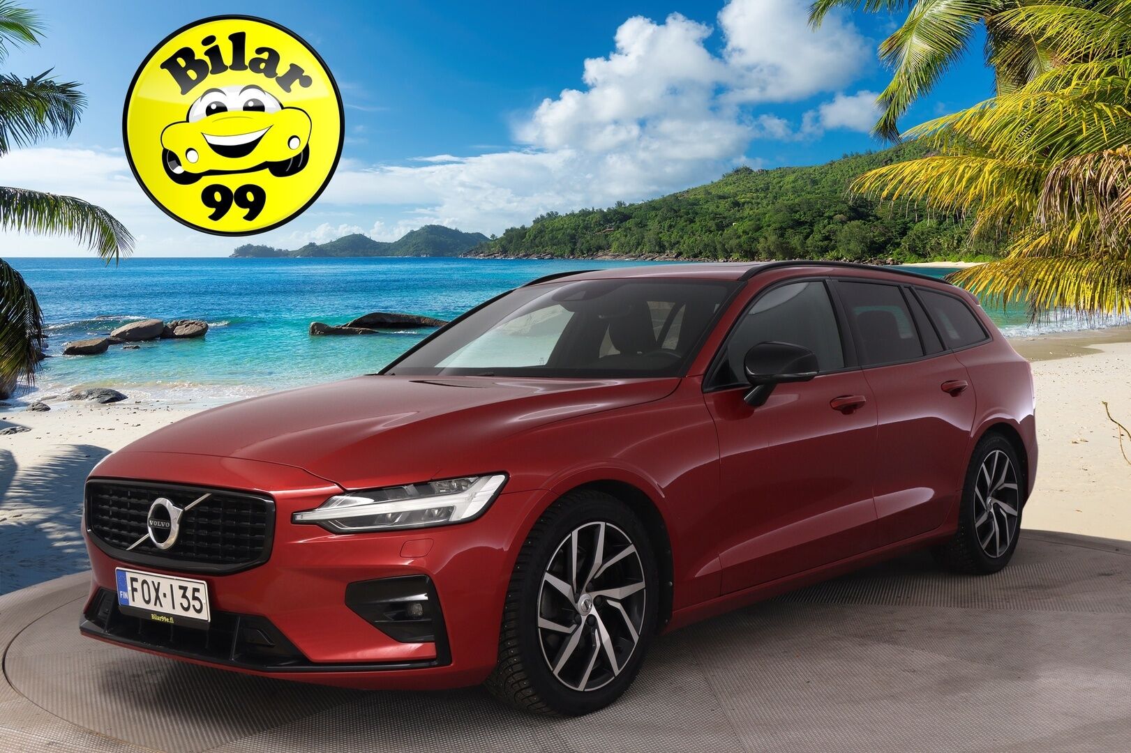 Volvo V60 2021 B4 D-MHEV R-Design *Webasto / HarmanKardon / ACC / P-Kamera / Keyless / Blis / Koukku / Panorama / Muistipenkit * - Jakopää tehty 08/25 / Erittäin siisti / 2x Avain / Nahkasisusta 