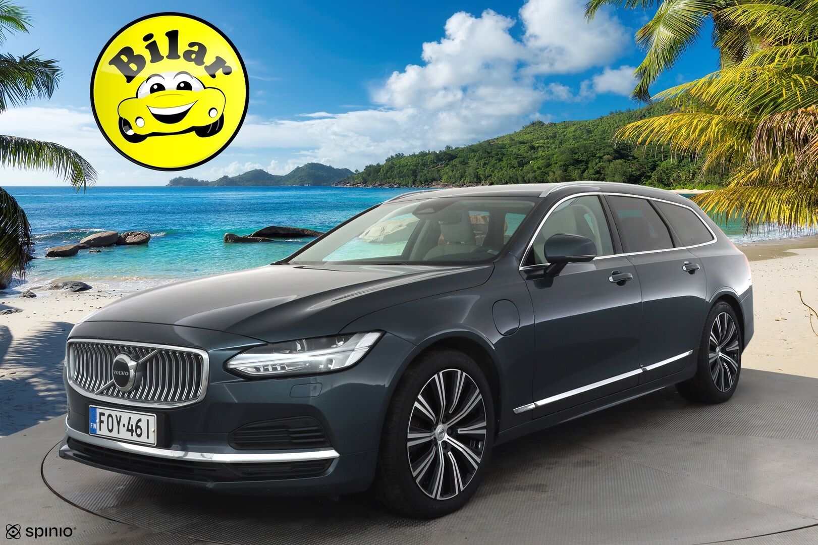 Volvo V90 2022 T6 TwE AWD Business Inscription aut - ACC | Webasto | Harman/Kardon | Sporttinahat muistilla | Kamera | Pilot Assist | BLIS | Keyless | Sähk. takaluukku | Lämm. tuulilasi | Suomi-auto | Kahdet renkaat alumiinivanteilla | ALV |