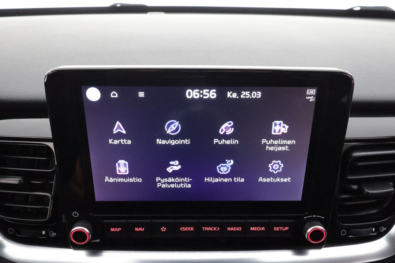 Kia Stonic 2022 1,0 T-GDI Mild-Hybrid 120hv GT-Line DCT * ACC / LED / P.Kamera / Sisätilanlämmitin / Navi / Keyless * - Suomi-auto / Merkkihuollot / Kahdet renkaat aluvanteilla