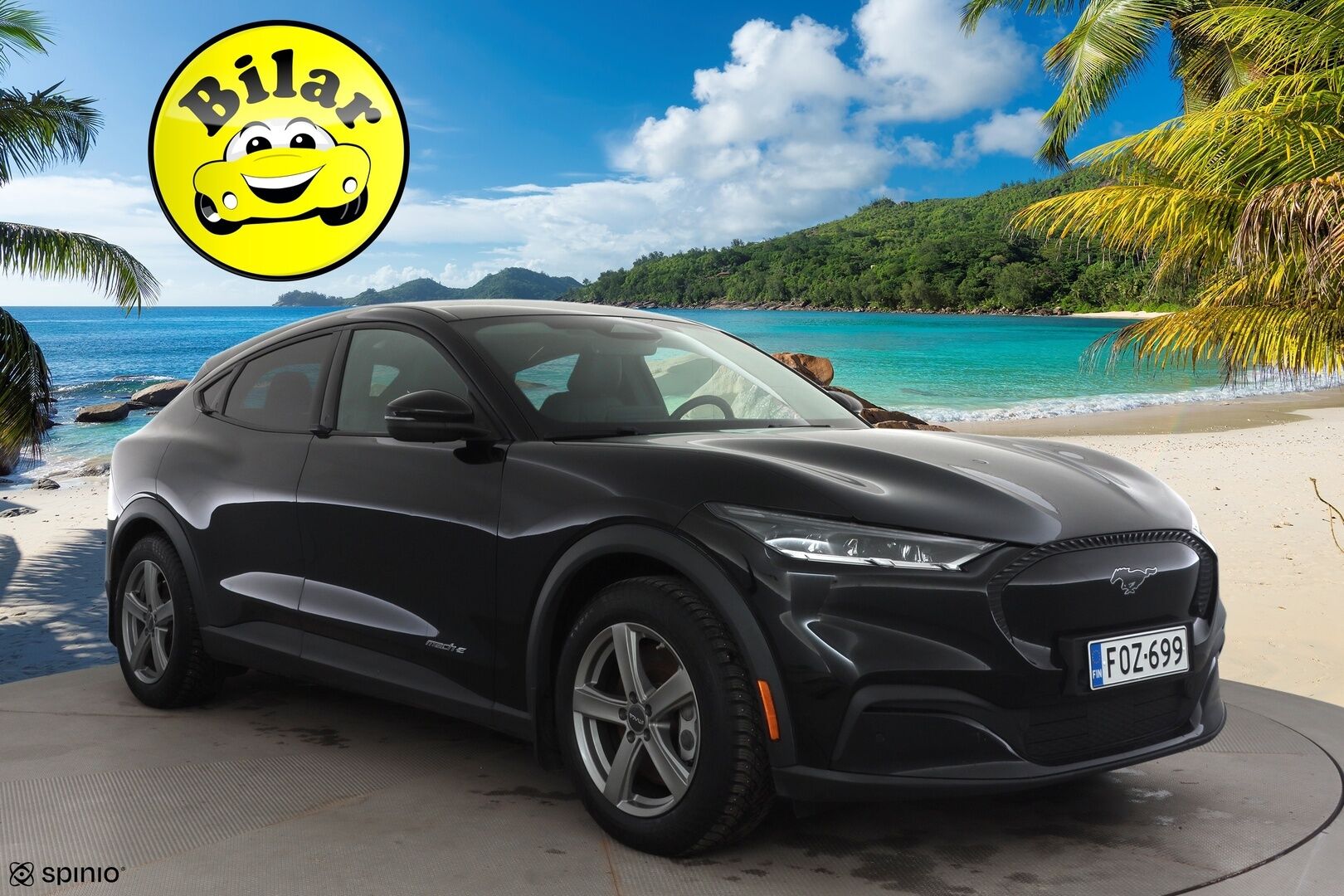 Ford Mustang Mach-E 2021 75kWh 269hv A1 RWD 5-ovinen - | ACC | Koukku | Nahkaverhoilu | P.kamera | Keyless | Lane Assist | BLIS | CTA | Lämm. ratti | Lämm. tuulilasi | 2x renkaat aluin | Merkkihuollot | 