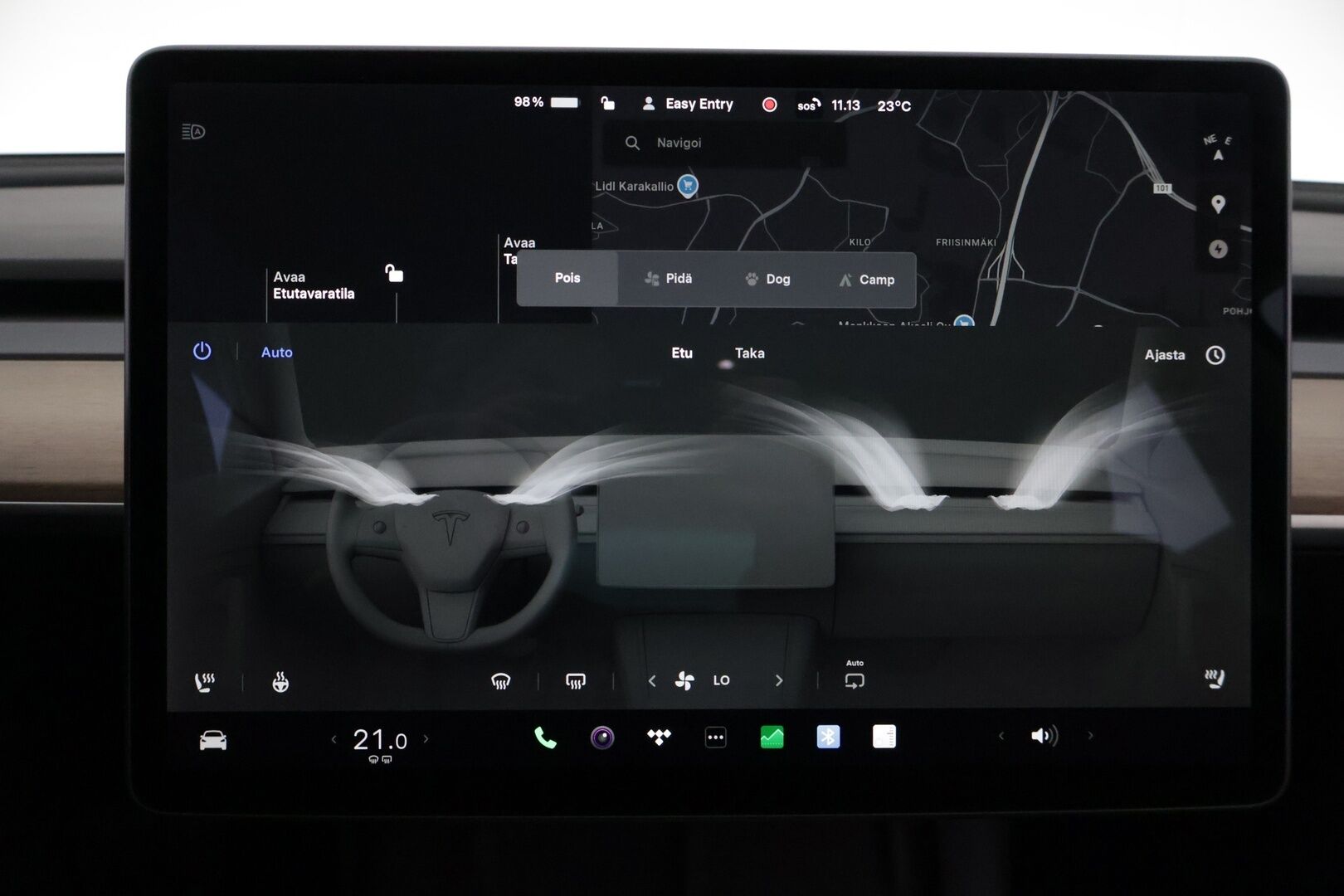 Tesla Model 3 2021 Standard Range Plus *Refresh /Lämpöpumppu /  Lasikatto / Autopilot / Musta nahkasisusta*