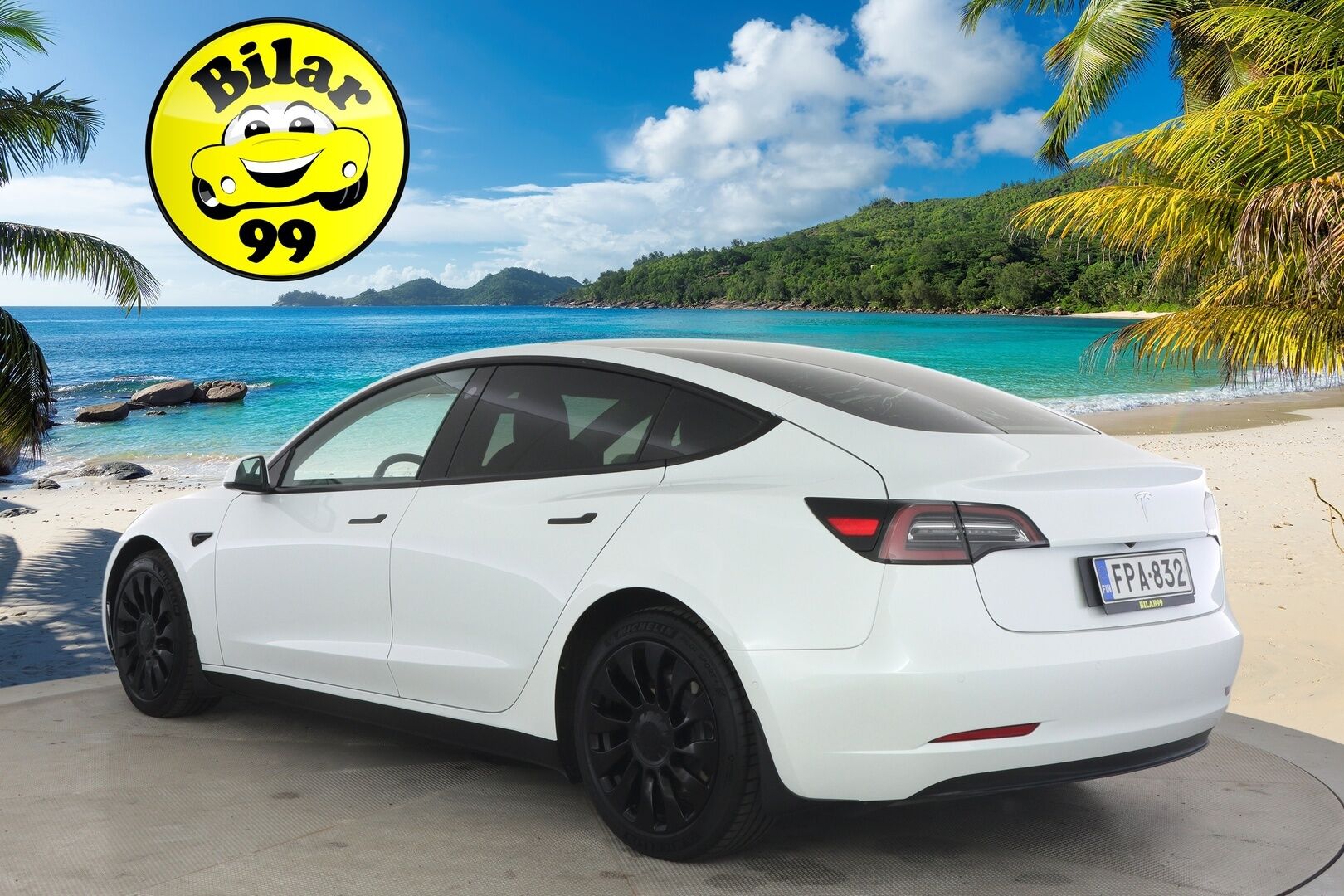 Tesla Model 3 2021 Standard Range Plus *Refresh /Lämpöpumppu /  Lasikatto / Autopilot / Musta nahkasisusta*