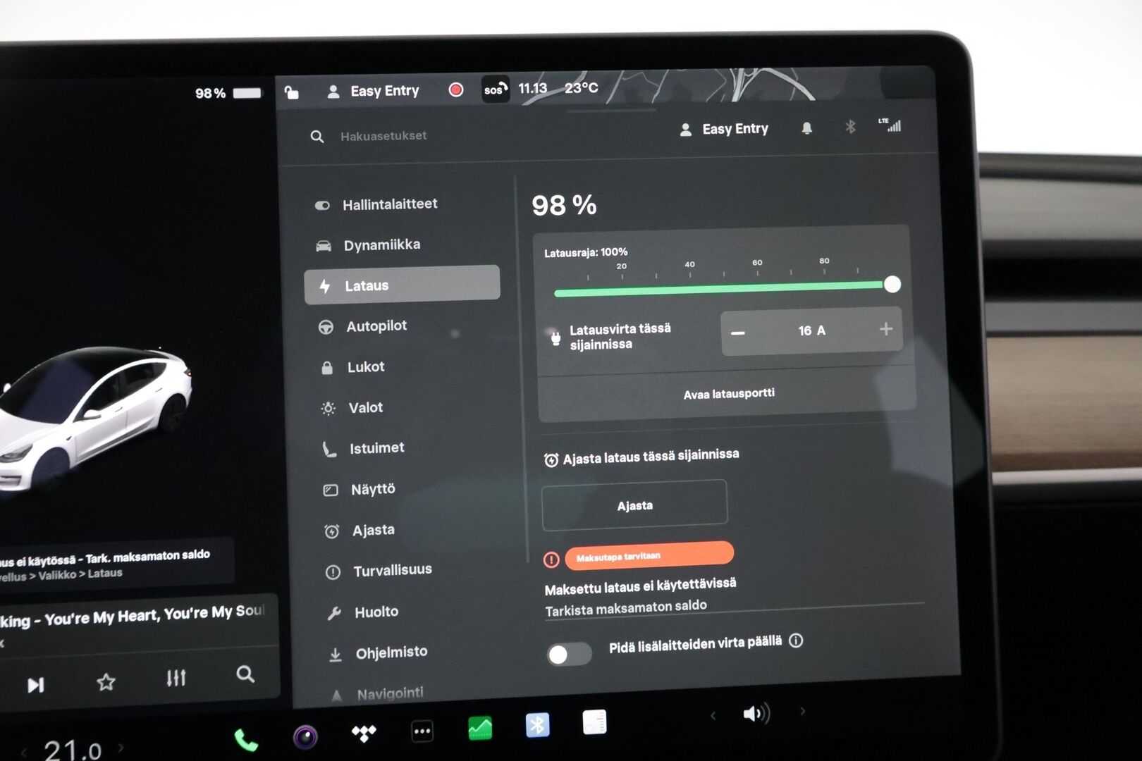 Tesla Model 3 2021 Standard Range Plus *Refresh /Lämpöpumppu /  Lasikatto / Autopilot / Musta nahkasisusta*