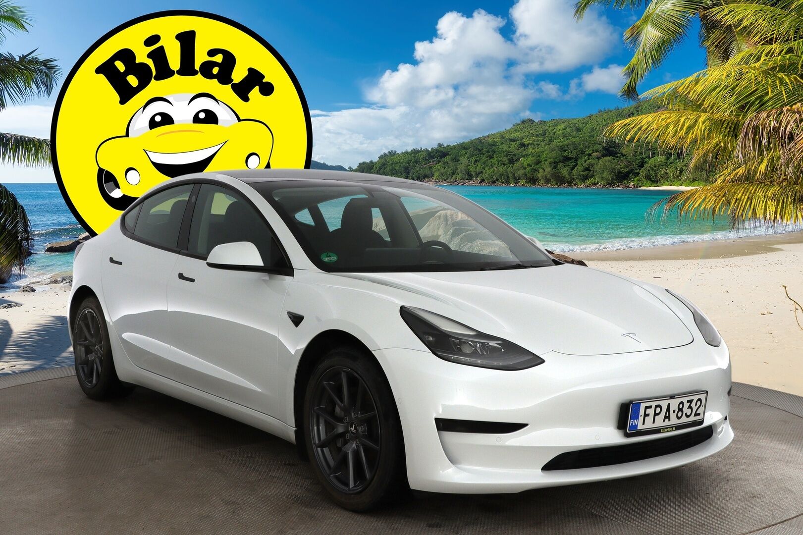 Tesla Model 3 2021 Standard Range Plus *Refresh /Lämpöpumppu /  Lasikatto / Autopilot / Musta nahkasisusta*