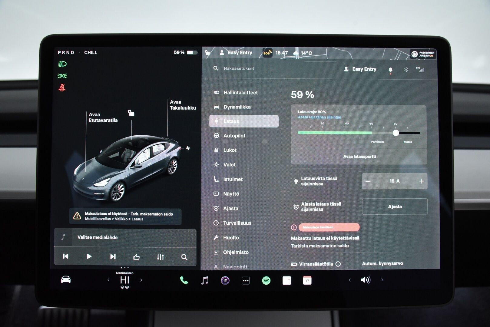 Tesla Model 3 2020 Performance Dual Motor AWD / FSD täysin itsenäinen ajo / Valkoinen sisusta / Premium äänentoisto / Lasikatto - 2x renkaat / FSD / Vaaleat nahat 