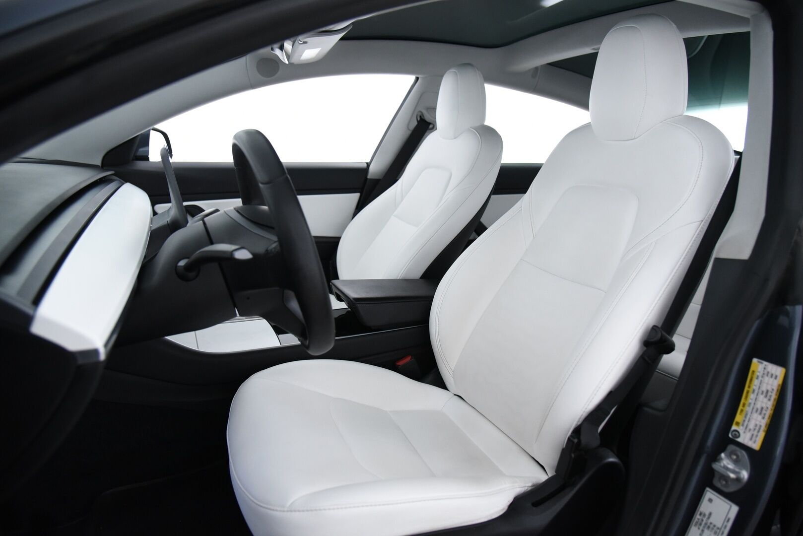 Tesla Model 3 2020 Performance Dual Motor AWD / FSD täysin itsenäinen ajo / Valkoinen sisusta / Premium äänentoisto / Lasikatto - 2x renkaat / FSD / Vaaleat nahat 