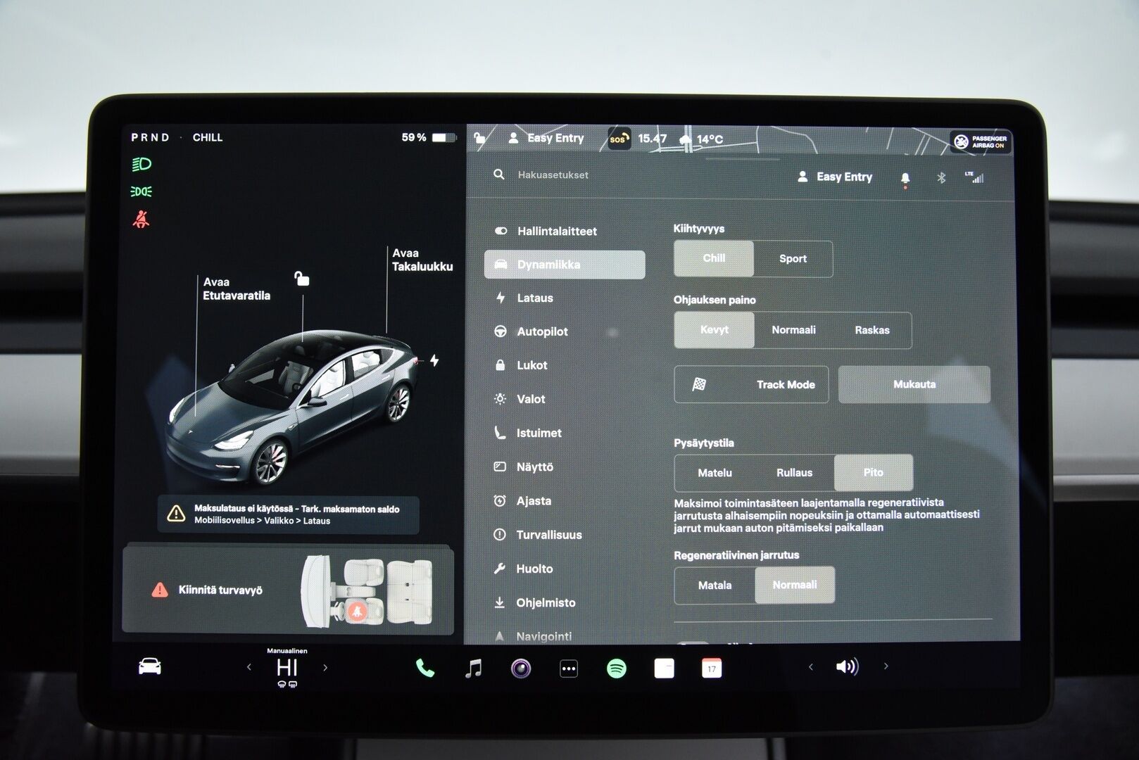Tesla Model 3 2020 Performance Dual Motor AWD / FSD täysin itsenäinen ajo / Valkoinen sisusta / Premium äänentoisto / Lasikatto - 2x renkaat / FSD / Vaaleat nahat 