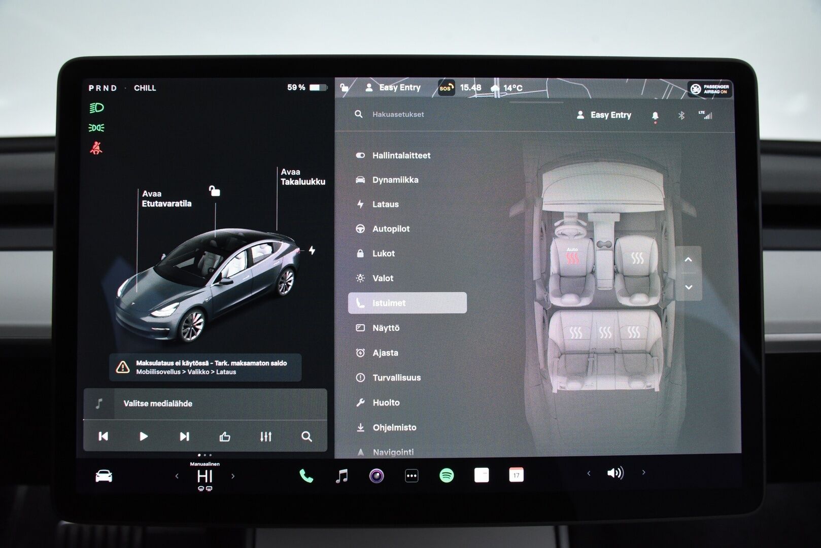 Tesla Model 3 2020 Performance Dual Motor AWD * FSD täysin itsenäinen ajo / Valkoinen sisusta / Premium äänentoisto / Lasikatto * - 2x renkaat / FSD / Vaaleat nahat - HULLUT AVAJAISHULINAT KORKOTARJOUS 3,29 %