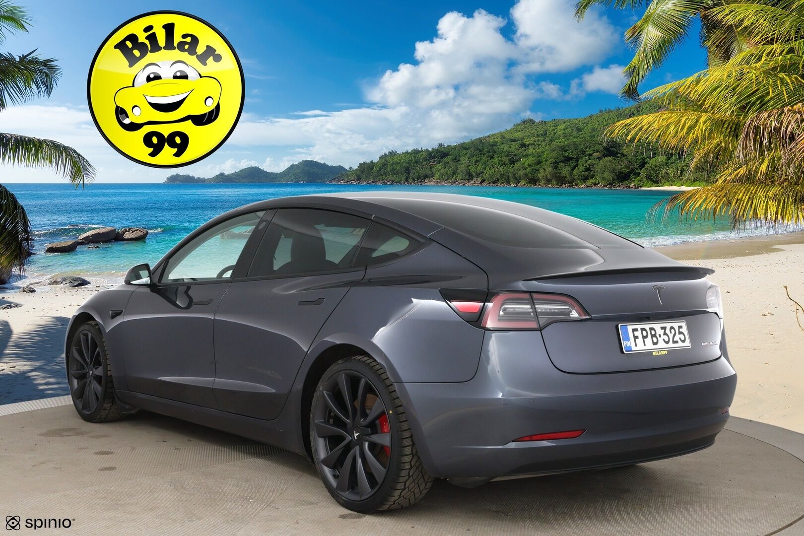 Tesla Model 3 2020 Performance Dual Motor AWD * FSD täysin itsenäinen ajo / Valkoinen sisusta / Premium äänentoisto / Lasikatto * - 2x renkaat / FSD / Vaaleat nahat - HULLUT AVAJAISHULINAT KORKOTARJOUS 3,29 %