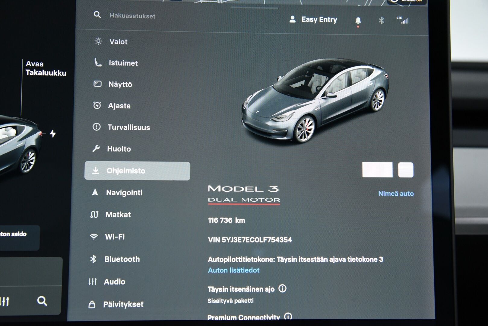 Tesla Model 3 2020 Performance Dual Motor AWD / FSD täysin itsenäinen ajo / Valkoinen sisusta / Premium äänentoisto / Lasikatto - 2x renkaat / FSD / Vaaleat nahat 