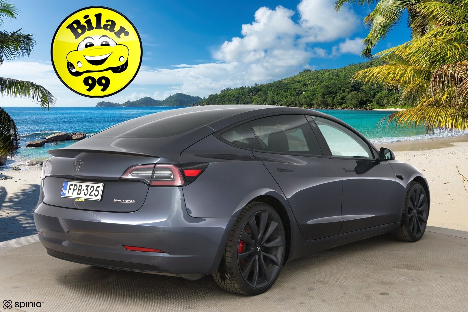 Tesla Model 3 2020 Performance Dual Motor AWD * FSD täysin itsenäinen ajo / Valkoinen sisusta / Premium äänentoisto / Lasikatto * - 2x renkaat / FSD / Vaaleat nahat - HULLUT AVAJAISHULINAT KORKOTARJOUS 3,29 %