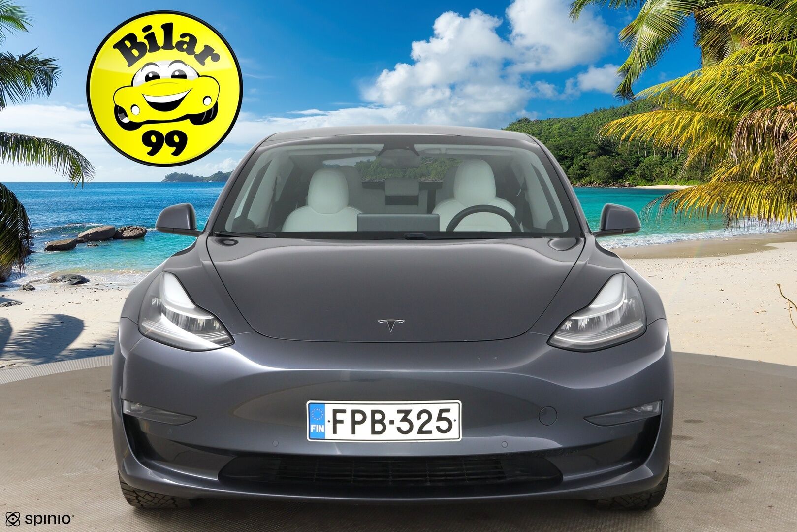 Tesla Model 3 2020 Performance Dual Motor AWD * FSD täysin itsenäinen ajo / Valkoinen sisusta / Premium äänentoisto / Lasikatto * - 2x renkaat / FSD / Vaaleat nahat - HULLUT AVAJAISHULINAT KORKOTARJOUS 3,29 %