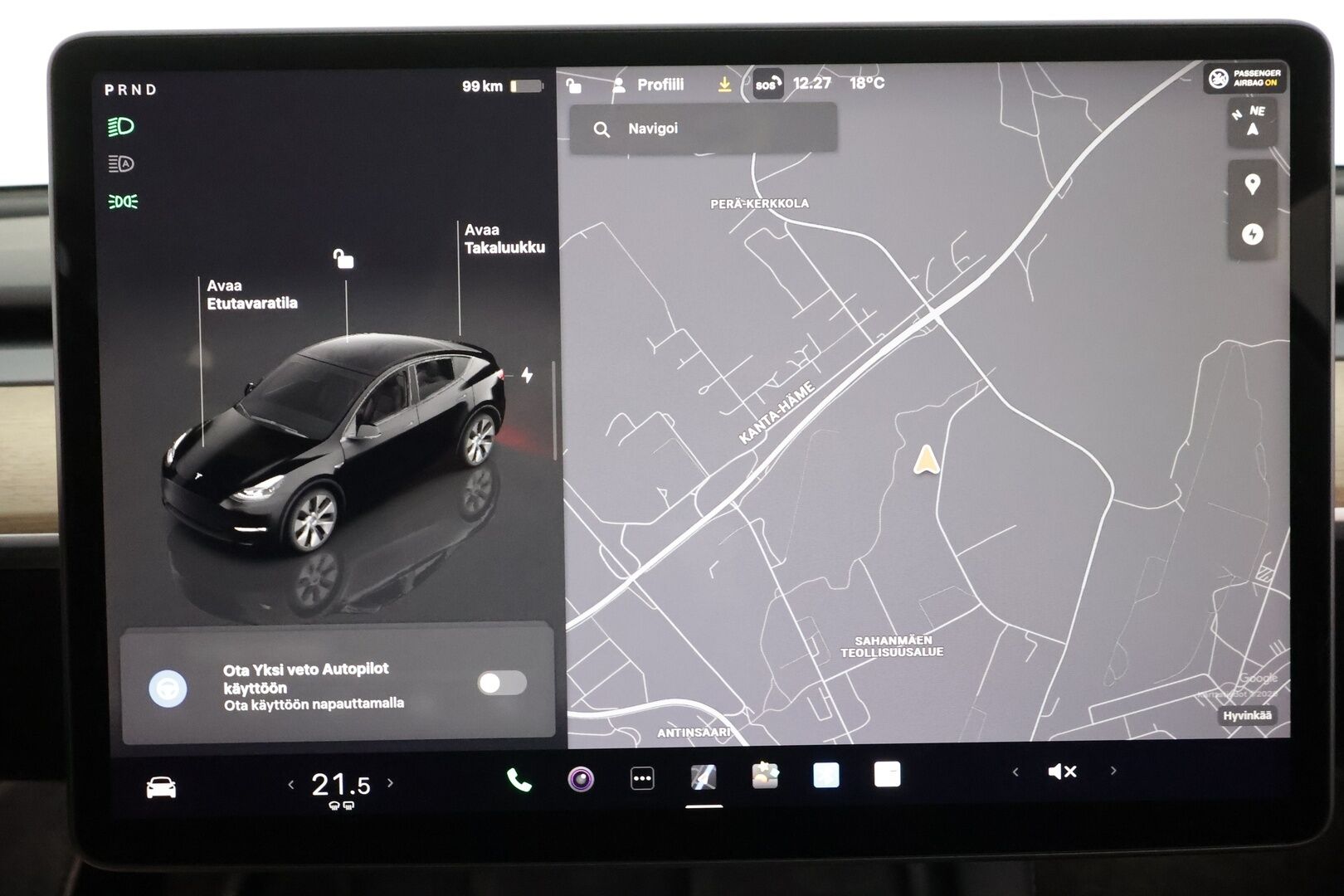Tesla Model Y 2022 Long Range - | Koukku | ILP | Lasikatto | ACC | Matrix-LED | P.Kamera | Muistipenkki | Premium Audio | Navi | Kaistavahti | Keyless | 2x Latauskaapelit | Kahdet renkaat | 1-om Suomi-auto |