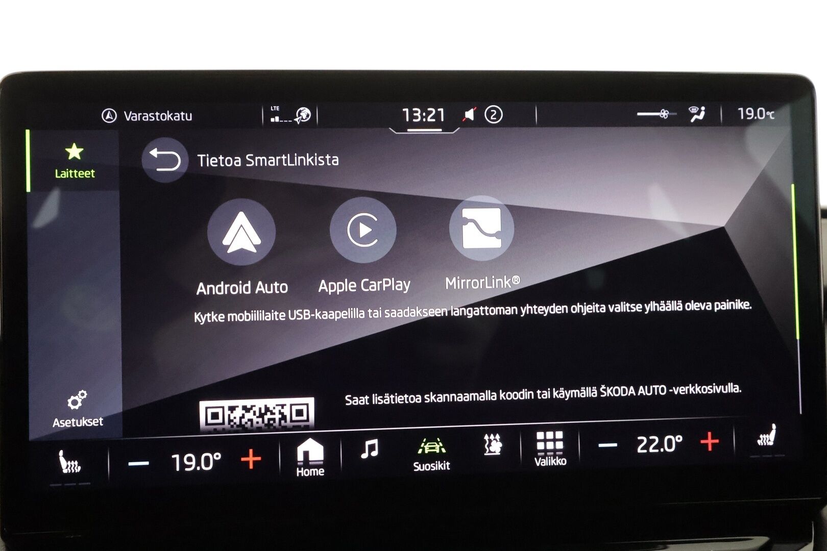 Skoda Enyaq 2022 80 SportLine iV - | ACC | ILP | Koukku | Matrix-LED | P.Kamera | Puolinahat | Ratinlämmitys | Keyless | Apple&Android | 1.Om Suomi-auto | Kahdet Renkaat | Merkkihuollettu |