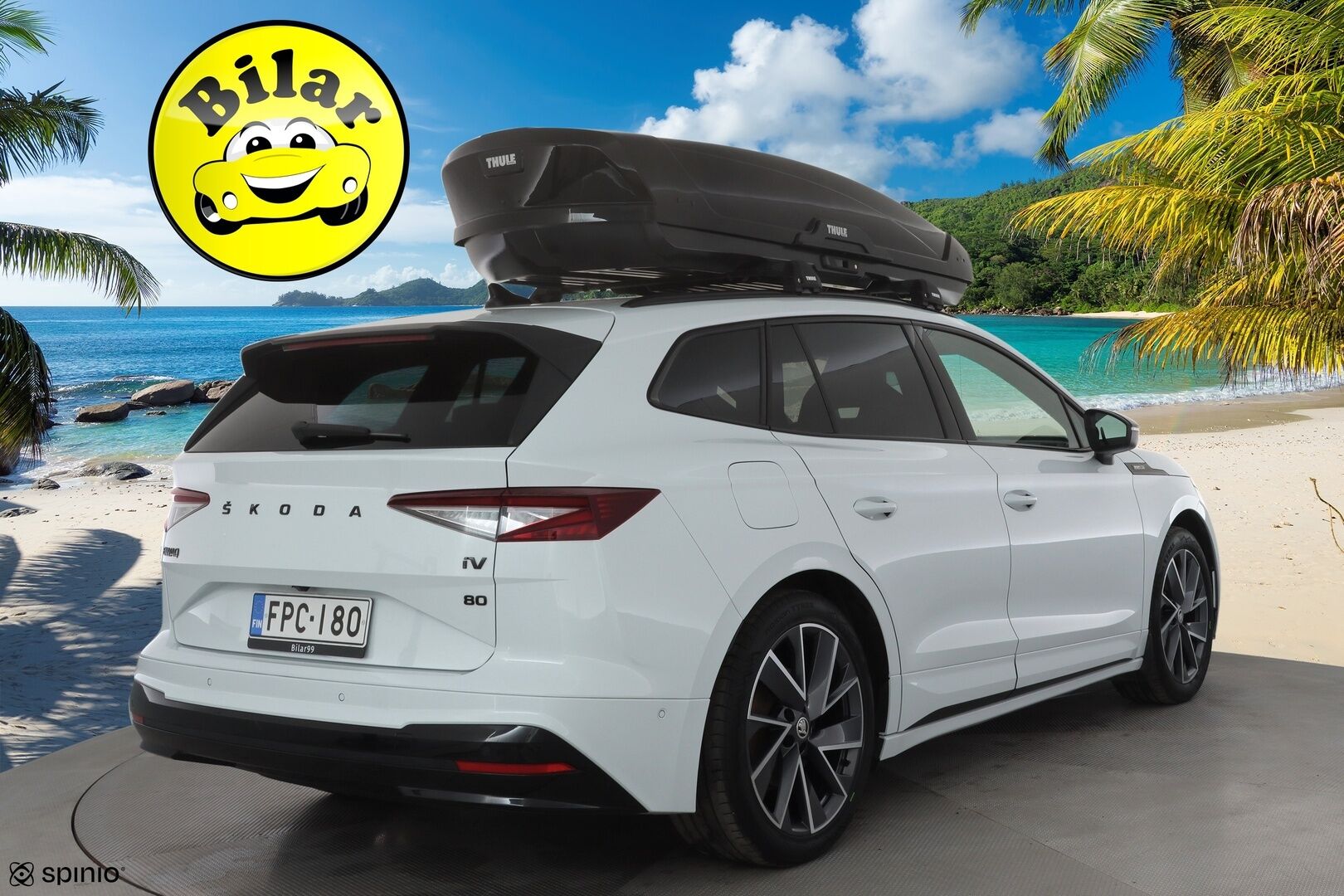 Skoda Enyaq 2022 80 SportLine iV - | ACC | ILP | Koukku | Matrix-LED | P.Kamera | Puolinahat | Ratinlämmitys | Keyless | Apple&Android | 1.Om Suomi-auto | Kahdet Renkaat | Merkkihuollettu |