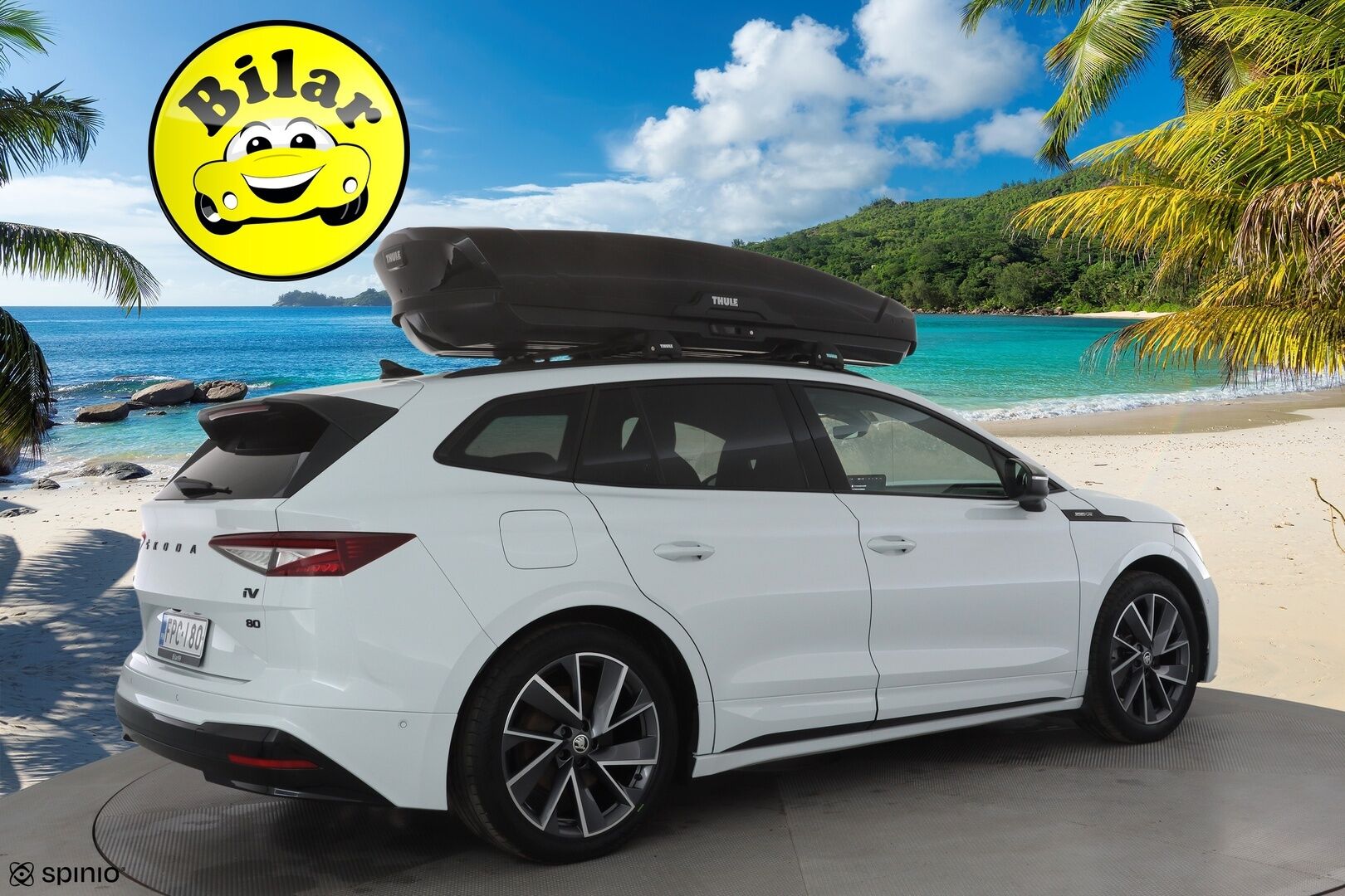 Skoda Enyaq 2022 80 SportLine iV - | ACC | ILP | Koukku | Matrix-LED | P.Kamera | Puolinahat | Ratinlämmitys | Keyless | Apple&Android | 1.Om Suomi-auto | Kahdet Renkaat | Merkkihuollettu |