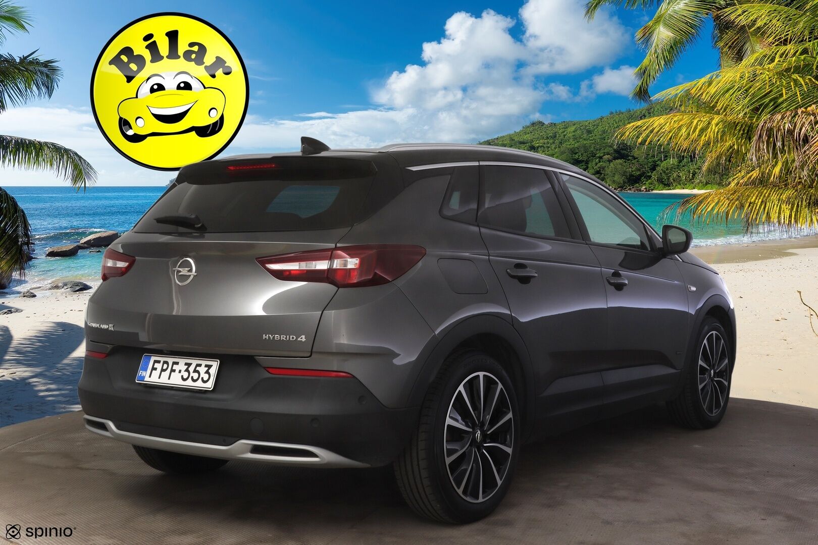 Opel Grandland 2020 X Hybrid4 1.6 Turbo 300 AT8 AWD (PHEV) - | Adap.vakkari | Nahkapenkit | Kuskin penkki muistilla | Kamera | Penkkien lämmitys ja viilennys | LED-valot | Kaistavahti | Sähkäkontti |