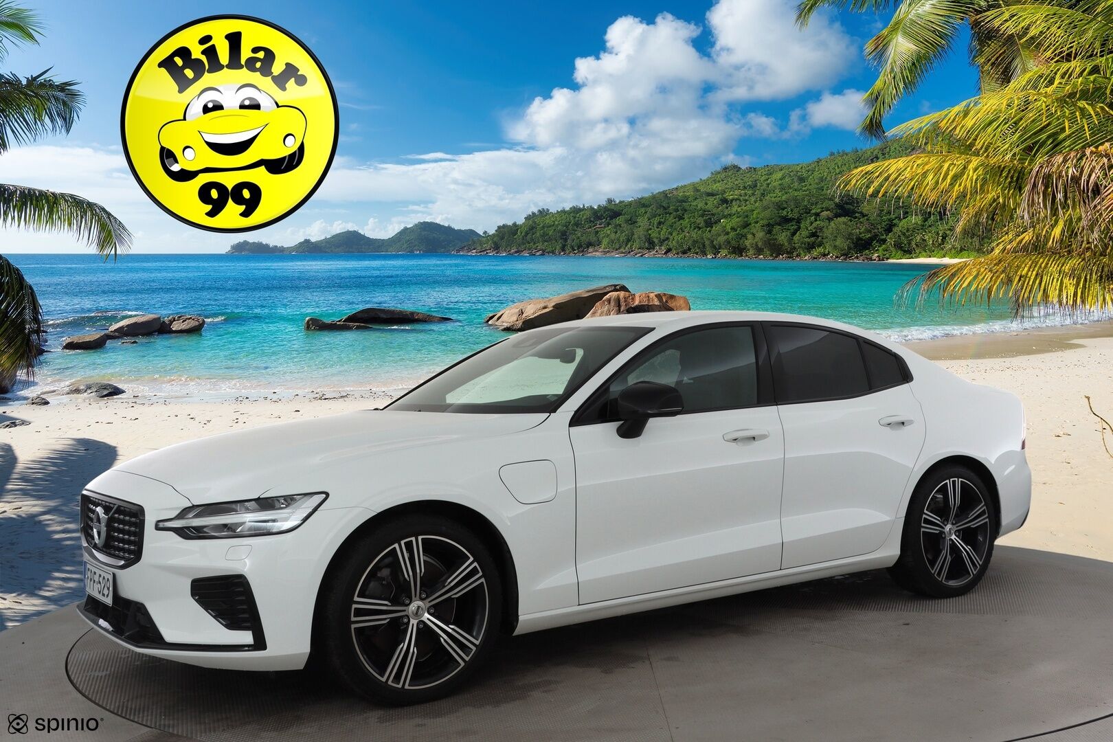 Volvo S60 2022 T8 AWD Long Range High Performance R-Design Edition aut * ACC / P.kamera / LED / Navi / Muistipenkki / KeylessGo * - 1.Om Suomi-auto / Kahdet renkaat aluvanteilla / Akku kuntotarkastettu SOH 98,5%