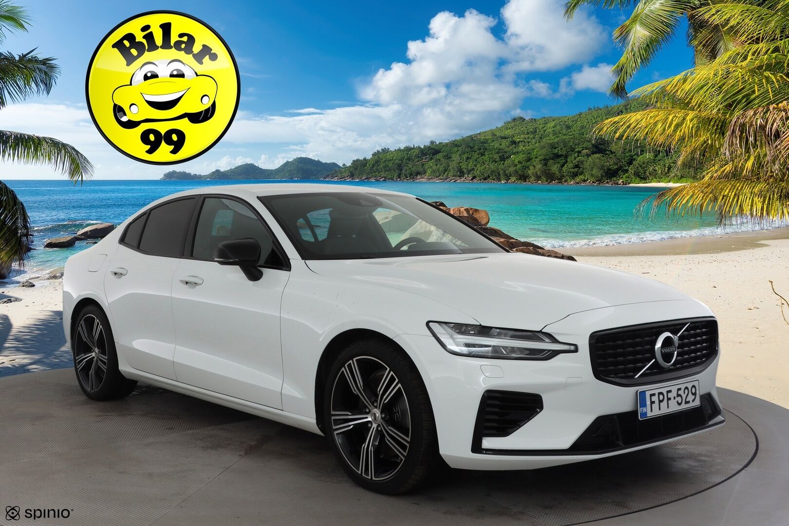 Volvo S60 2022 T8 AWD Long Range High Performance R-Design Edition aut * ACC / P.kamera / LED / Navi / Muistipenkki / KeylessGo * - 1.Om Suomi-auto / Kahdet renkaat aluvanteilla / Akku kuntotarkastettu SOH 98,5%