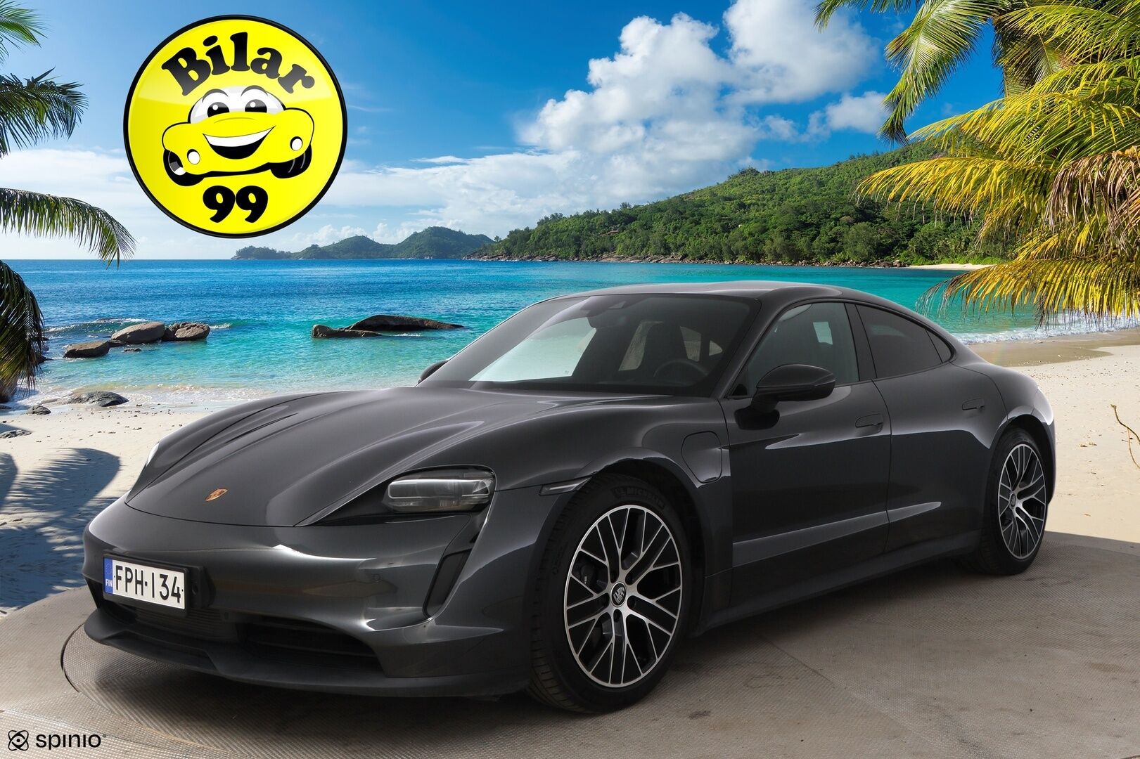 Porsche Taycan 2023 Basic - 2,99 % KORKOTARJOUS TÄHÄN AUTOON - Nahkasisusta / Sähköpenkit / Peruutuskamera / KeyLessGo / Sähköluukku / Navigointi / Merkkihuollot / 2x Renkaat / Näyttävä!