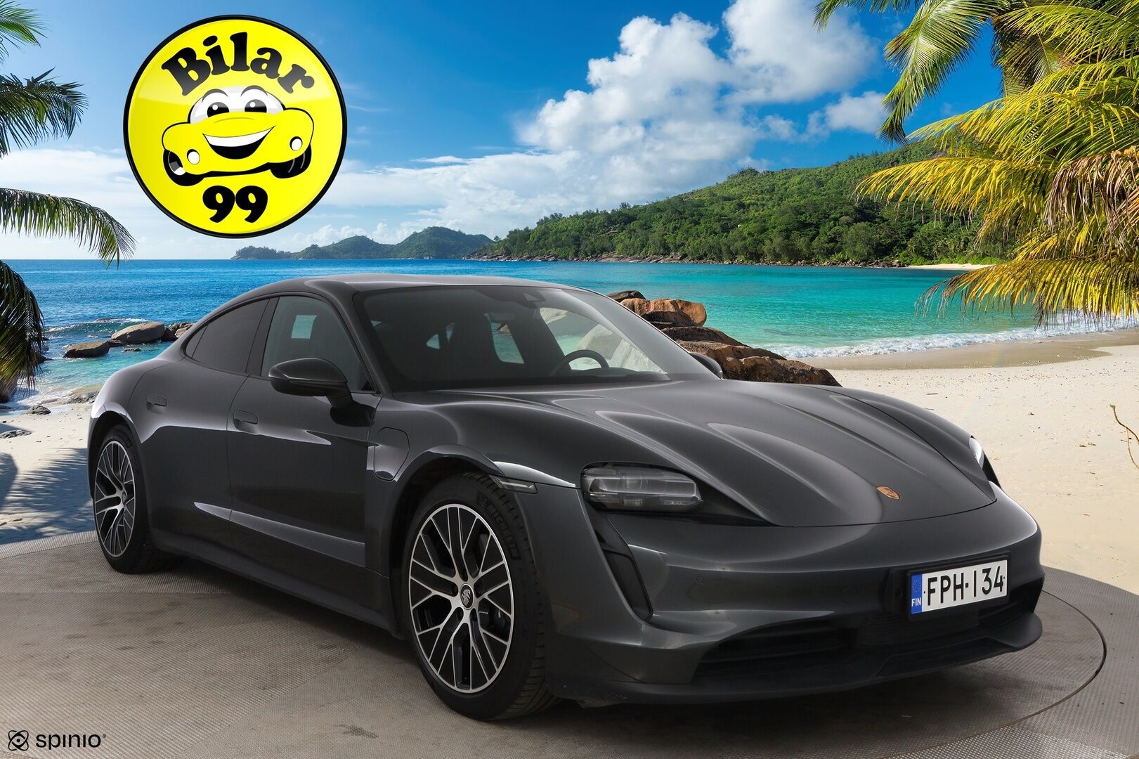 Porsche Taycan 2023 Basic - 2,99 % KORKOTARJOUS TÄHÄN AUTOON - Nahkasisusta / Sähköpenkit / Peruutuskamera / KeyLessGo / Sähköluukku / Navigointi / Merkkihuollot / 2x Renkaat / Näyttävä!
