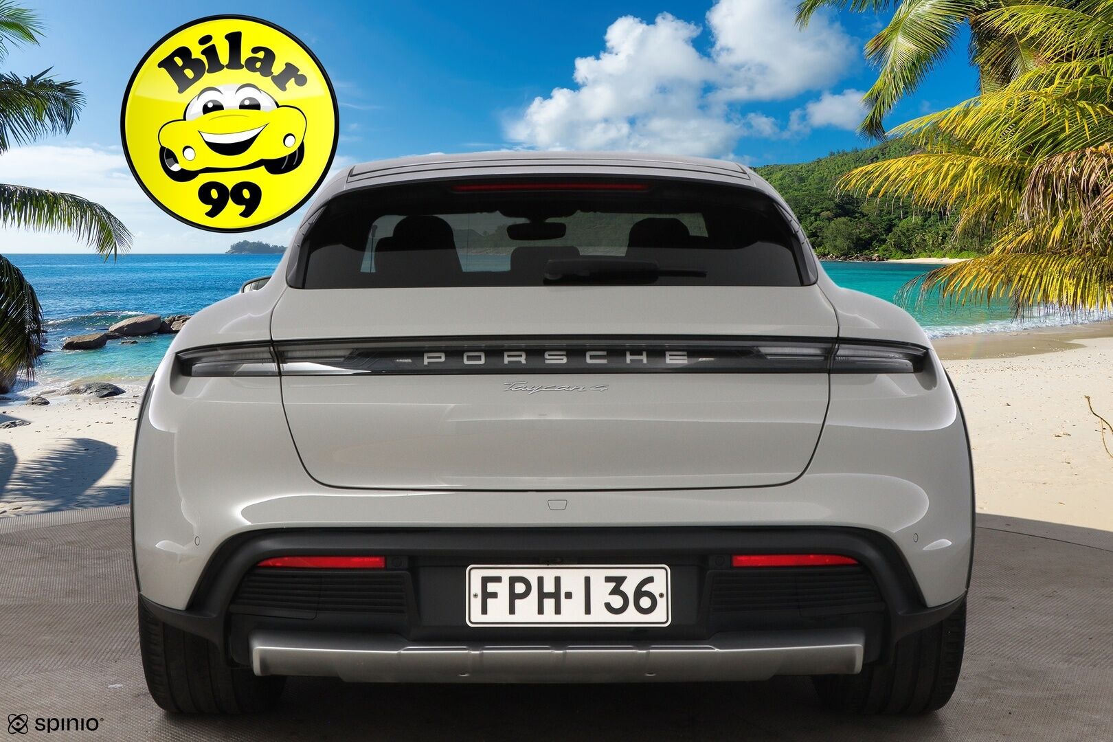 Porsche Taycan 2023 4 Cross Turismo - 2,99 % KORKOTARJOUS TÄHÄN AUTOON - Kreide / Lämpöpumppu / Nahkapenkit Muistilla / Lasikatto / Peruutuskamera / Sport Chrono / Adapt.LED / Näyttävä Yksilö!