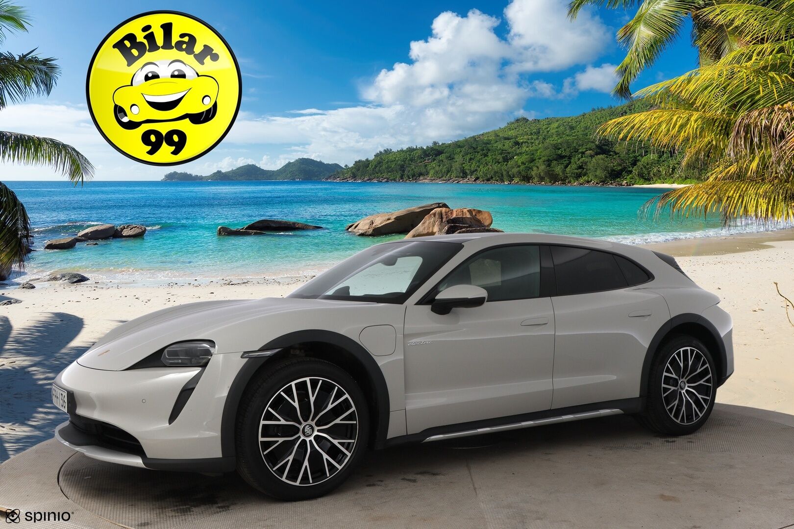 Porsche Taycan 2023 4 Cross Turismo - 2,99 % KORKOTARJOUS TÄHÄN AUTOON - Kreide / Lämpöpumppu / Nahkapenkit Muistilla / Lasikatto / Peruutuskamera / Sport Chrono / Adapt.LED / Näyttävä Yksilö!