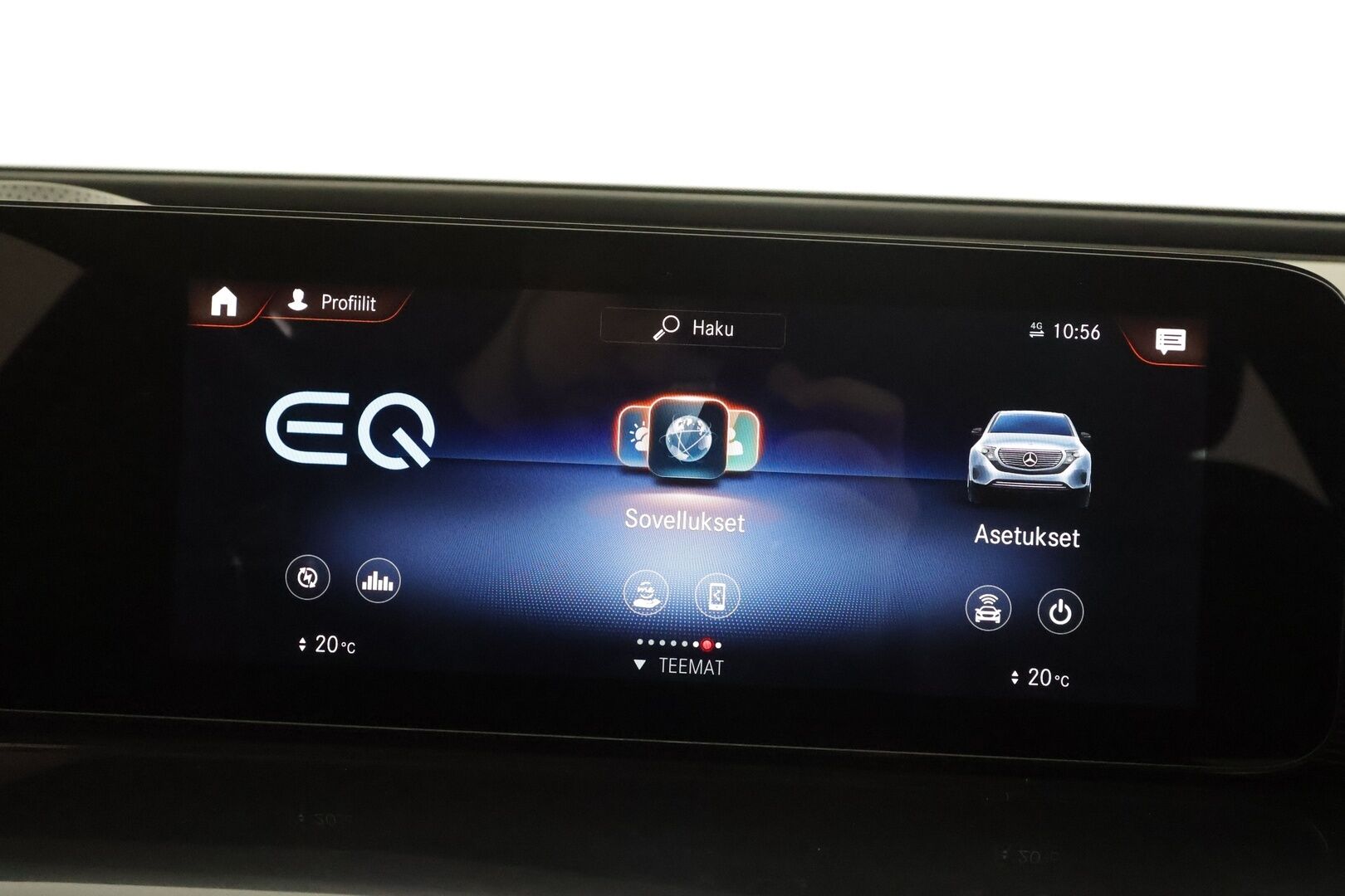 Mercedes-Benz EQC 2022 400 Electric Art * Distronic+ / HUD / 360° / Midline / Muistipenkit / Koukku / Lasikattoluukku / Keyless / Nahat / Widescreen / Navi * - Kahdet renkaat aluvanteilla / Merkkihuollettu